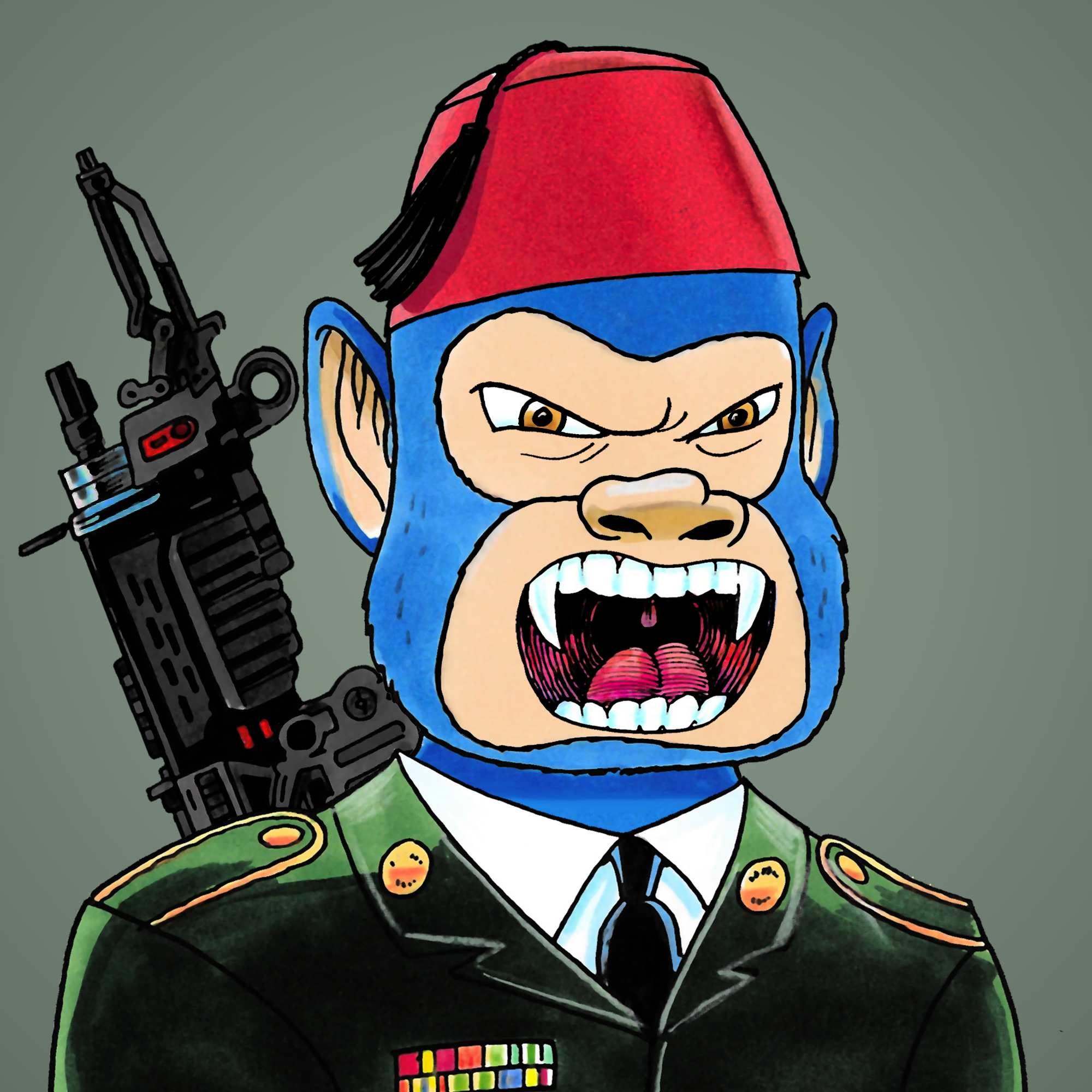 George Trosley - Jungle Freaks - Jungle Freak 5084 - NFT # 5084