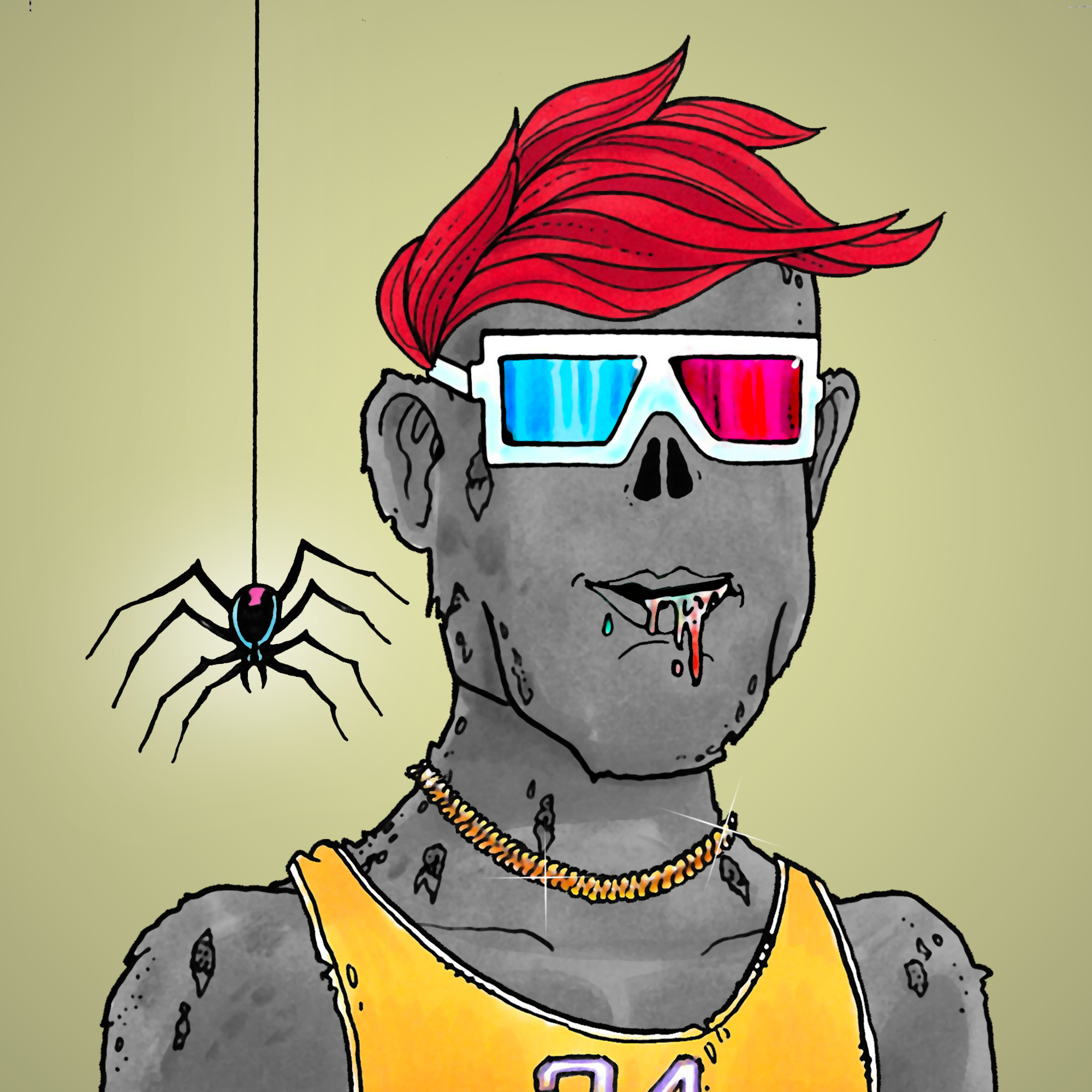 George Trosley - Jungle Freaks - Jungle Freak 5110 - NFT # 5110