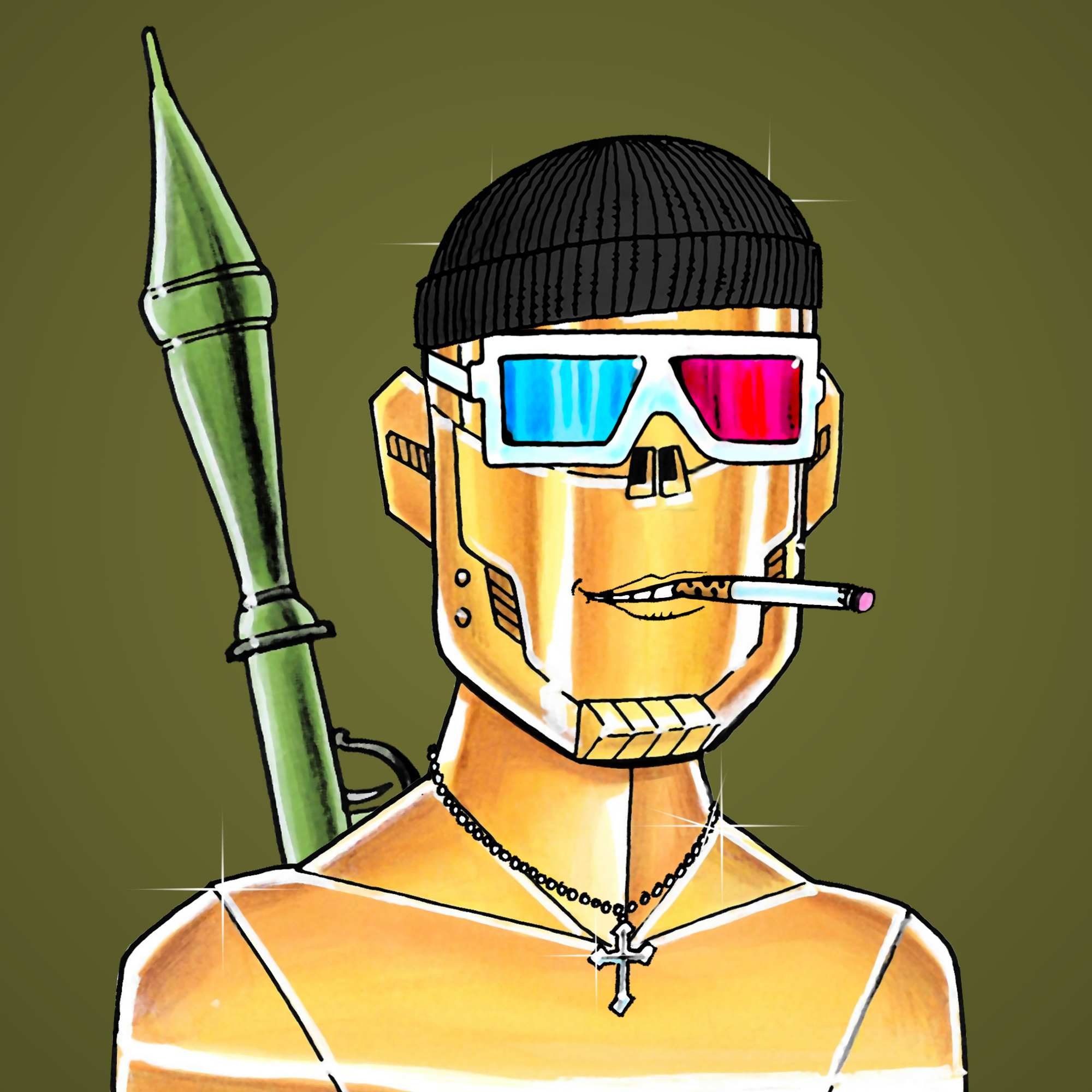 George Trosley - Jungle Freaks - Jungle Freak 5116 - NFT # 5116