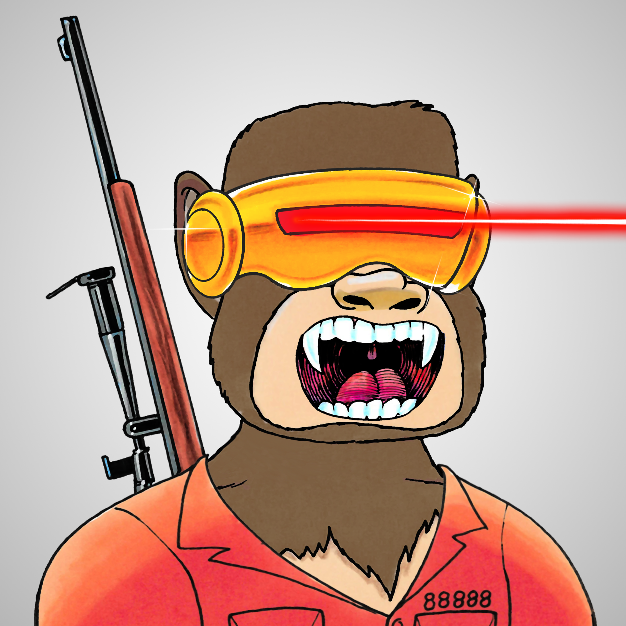 George Trosley - Jungle Freaks - Jungle Freak 5134 - NFT # 5134