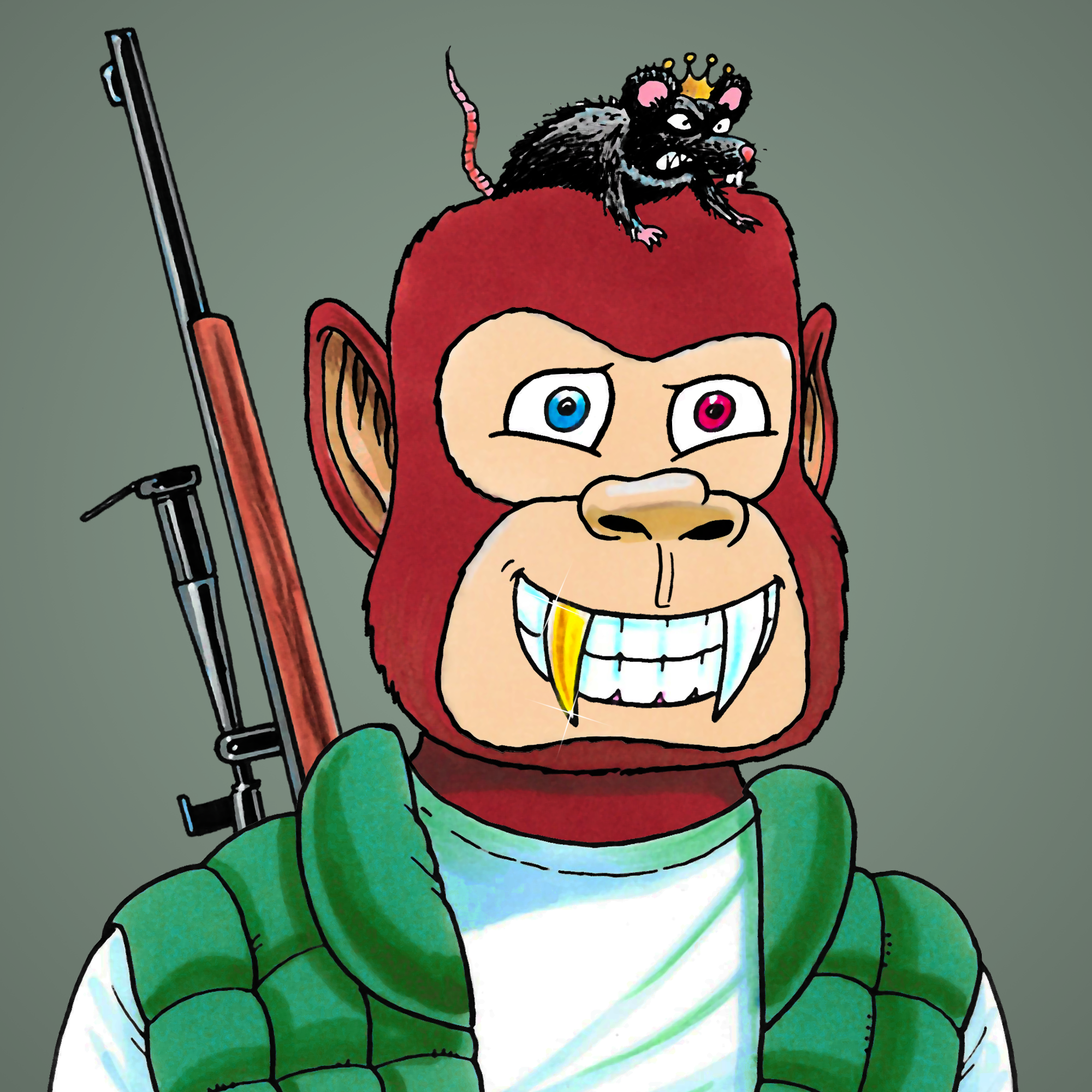 George Trosley - Jungle Freaks - Jungle Freak 5164 - NFT # 5164