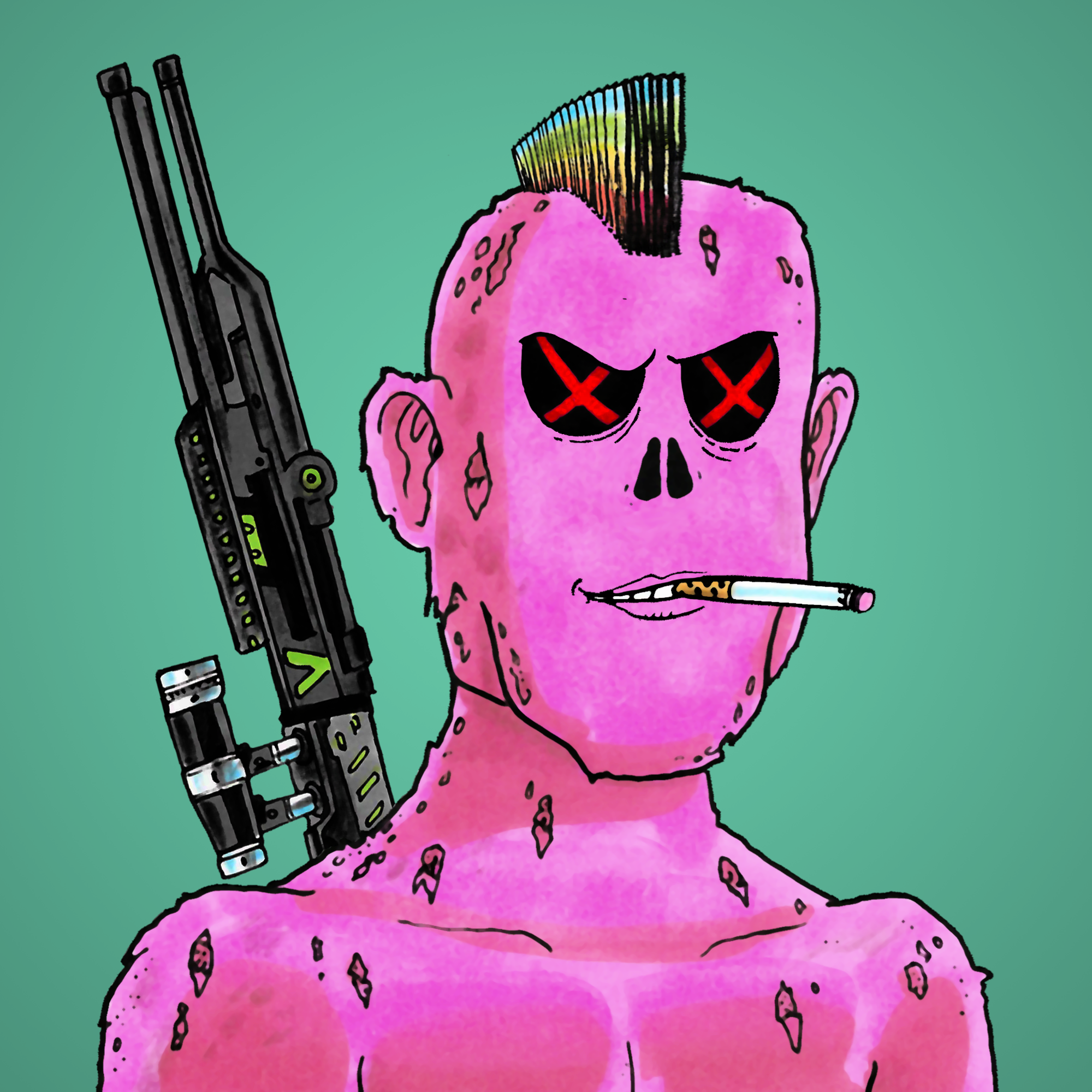 George Trosley - Jungle Freaks - Jungle Freak 5184 - NFT # 5184