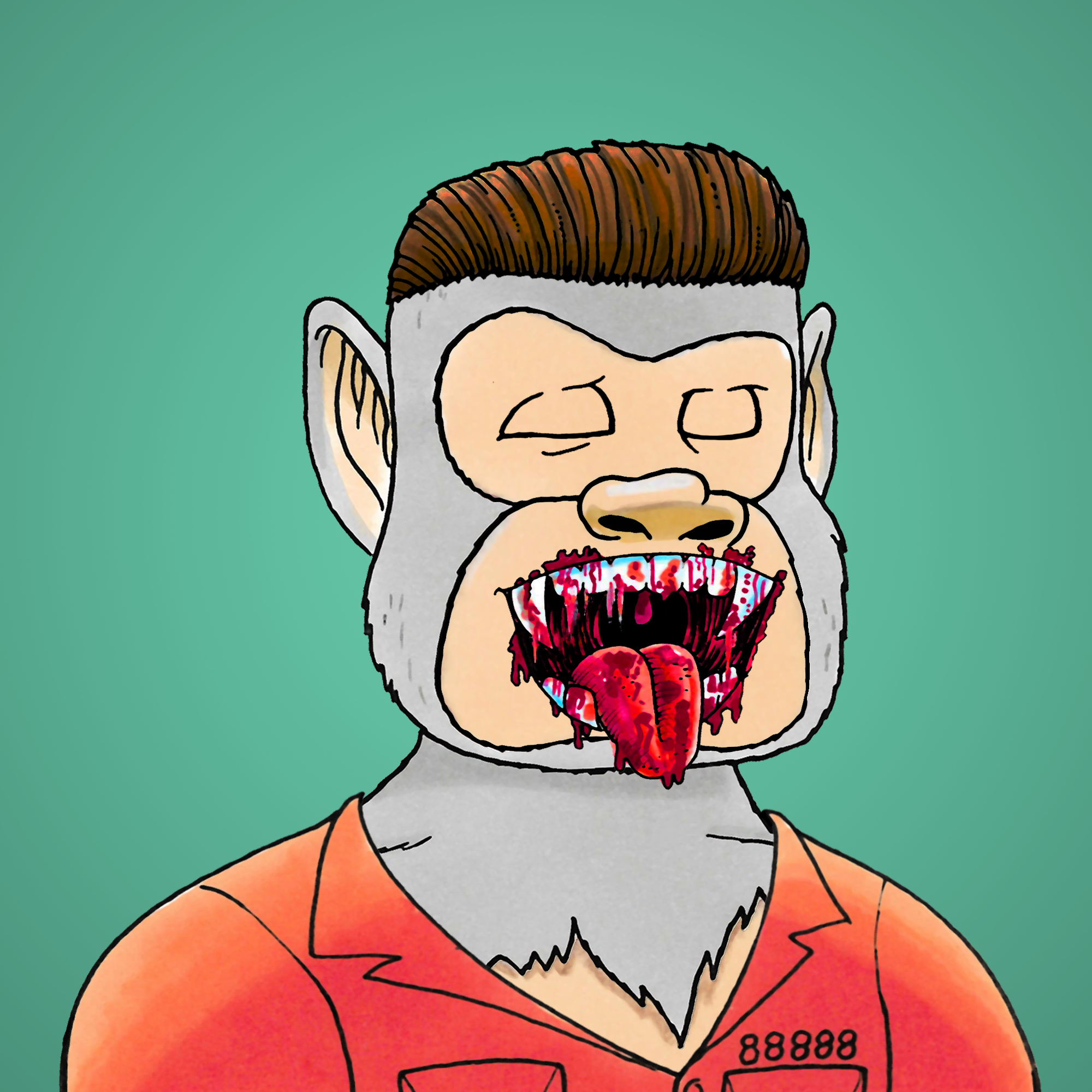 George Trosley - Jungle Freaks - Jungle Freak 5187 - NFT # 5187