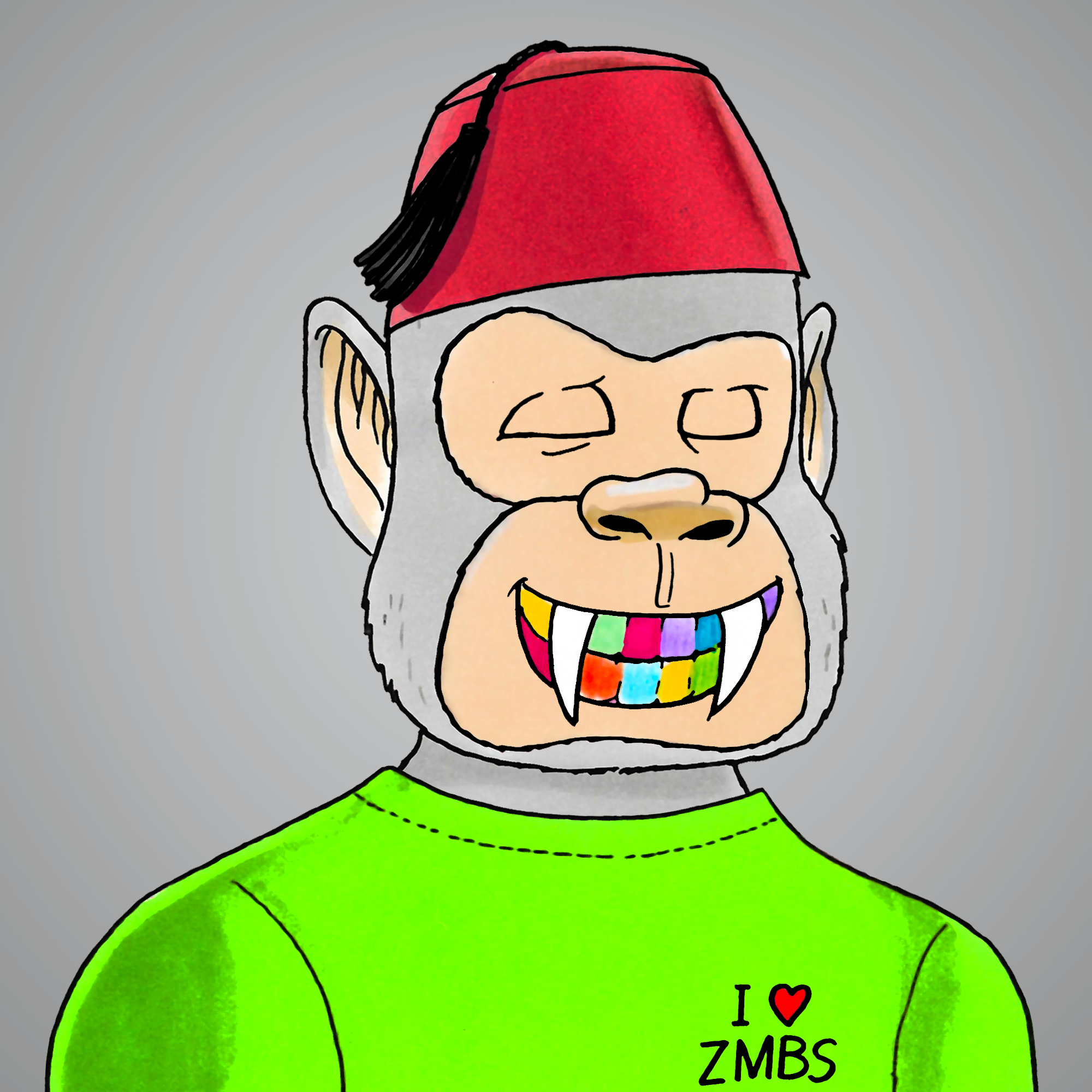 George Trosley - Jungle Freaks - Jungle Freak 5191 - NFT # 5191