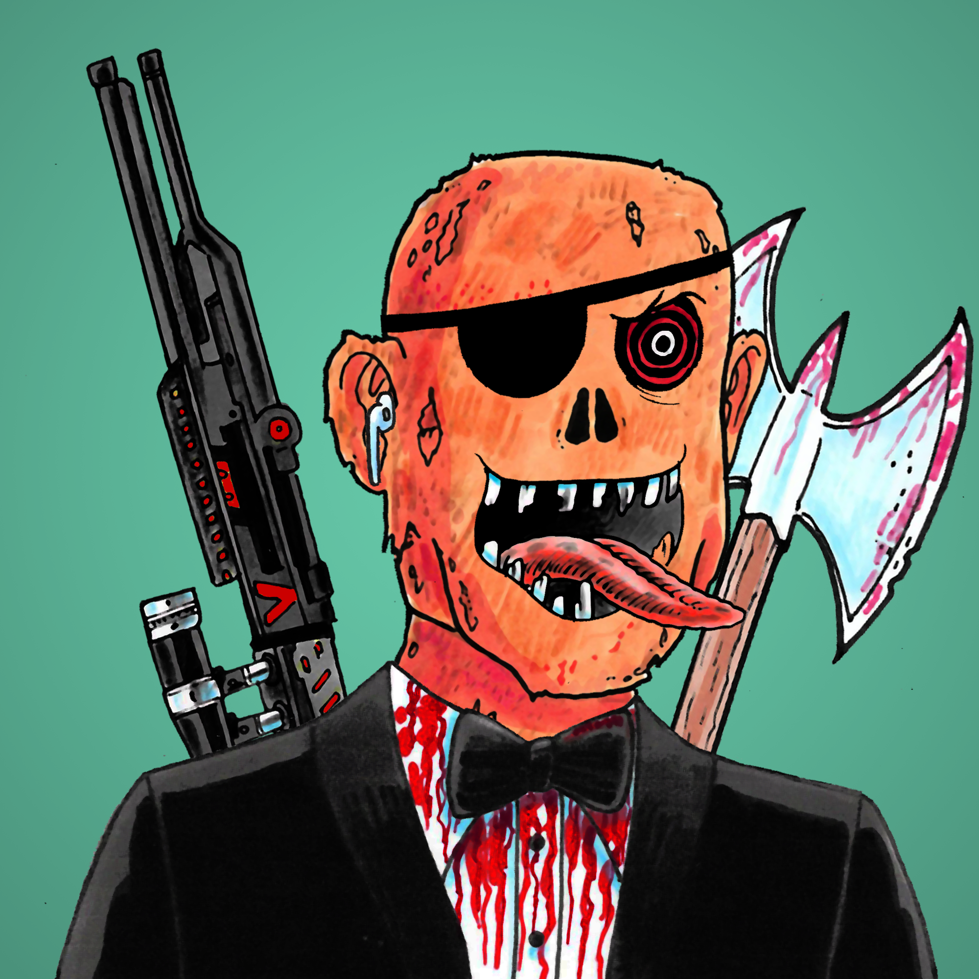 George Trosley - Jungle Freaks - Jungle Freak 5201 - NFT # 5201