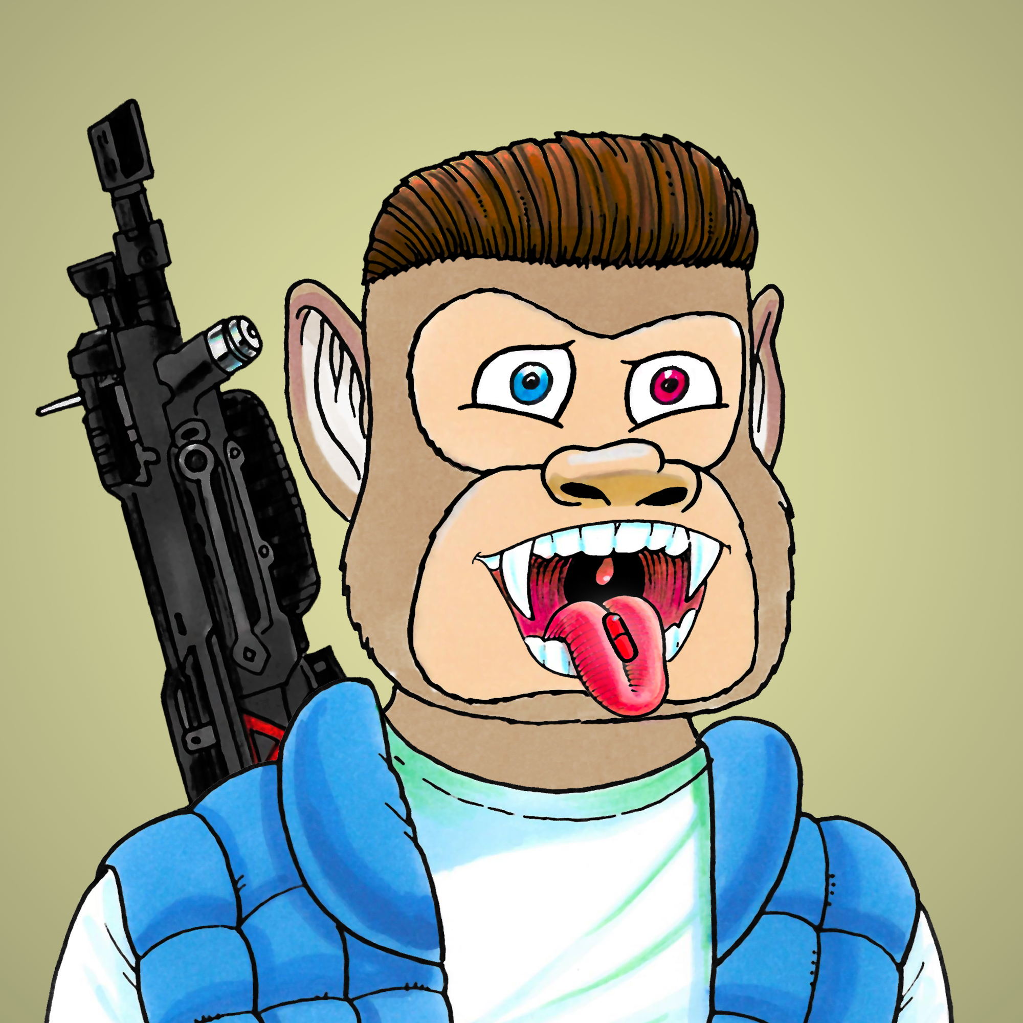 George Trosley - Jungle Freaks - Jungle Freak 5202 - NFT # 5202