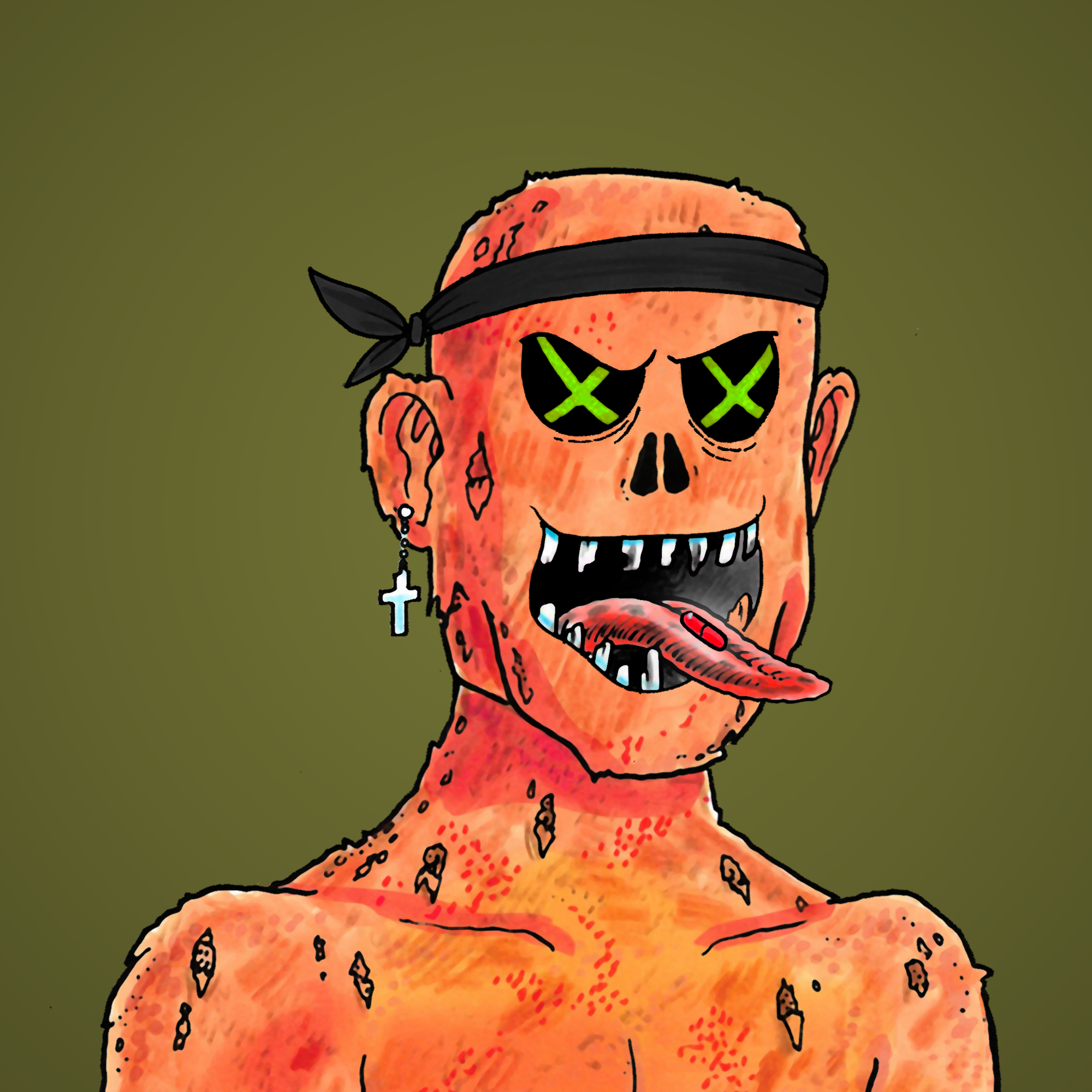 George Trosley - Jungle Freaks - Jungle Freak 5222 - NFT # 5222