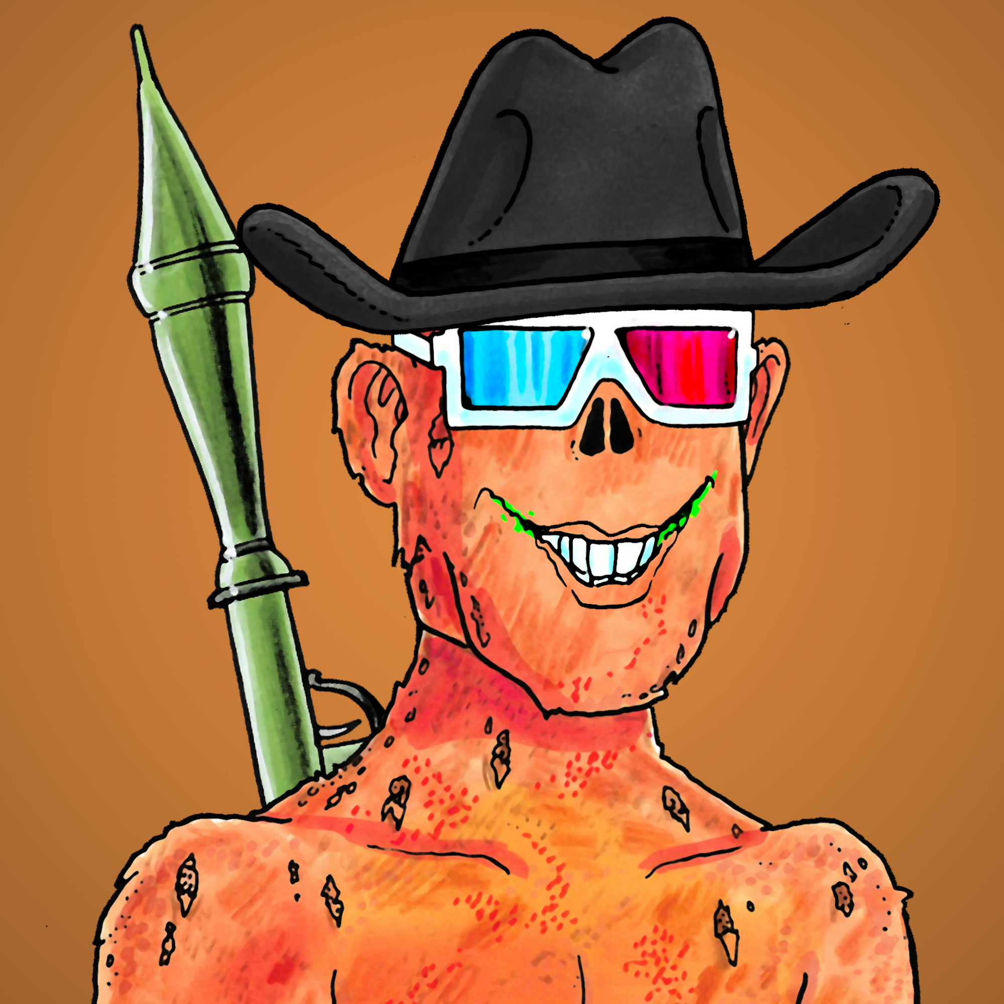 George Trosley - Jungle Freaks - Jungle Freak 5241 - NFT # 5241