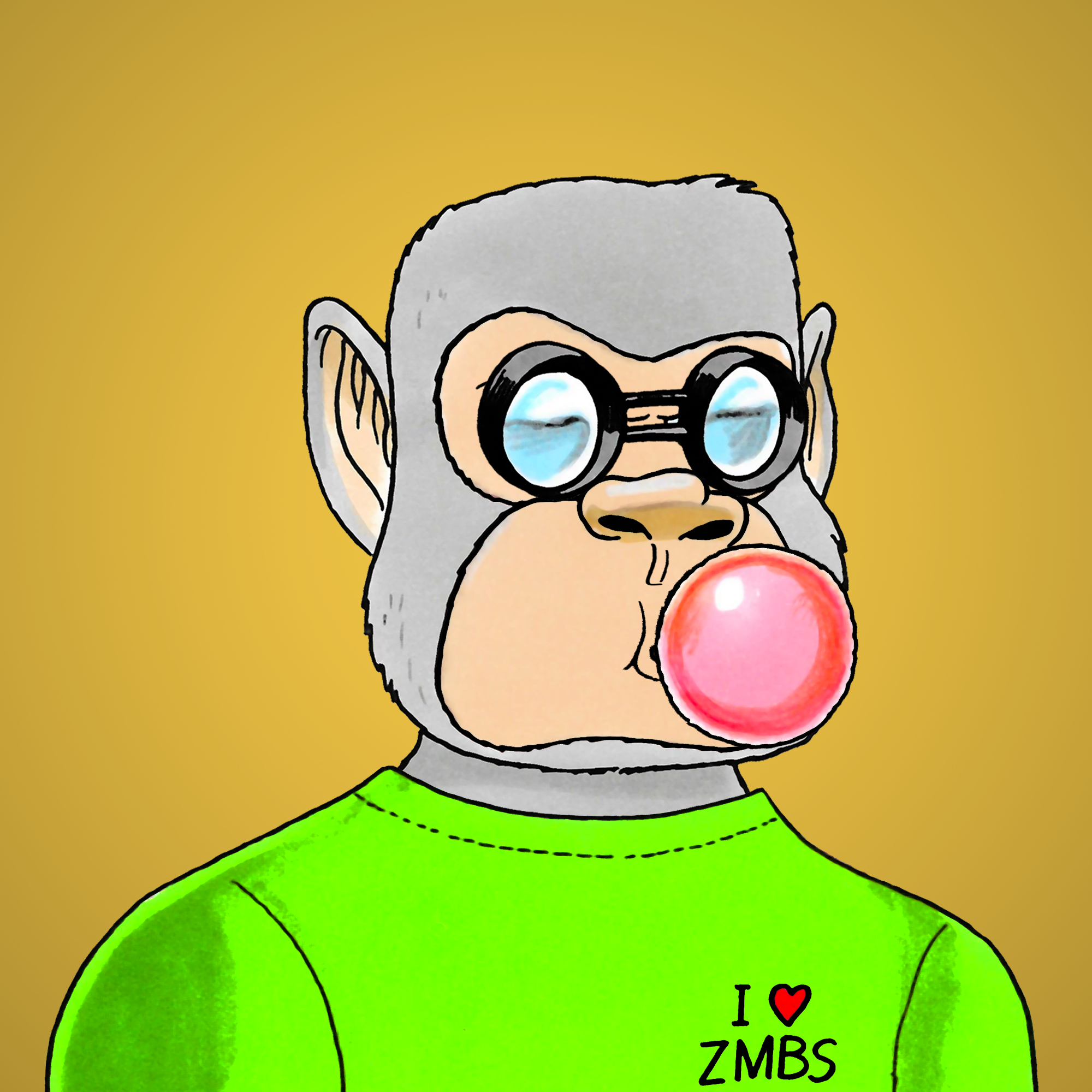 George Trosley - Jungle Freaks - Jungle Freak 5243 - NFT # 5243