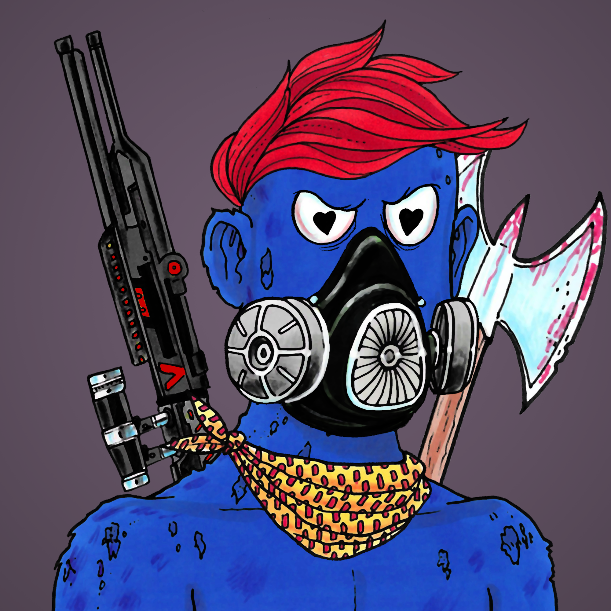 George Trosley - Jungle Freaks - Jungle Freak 525 - NFT # 525