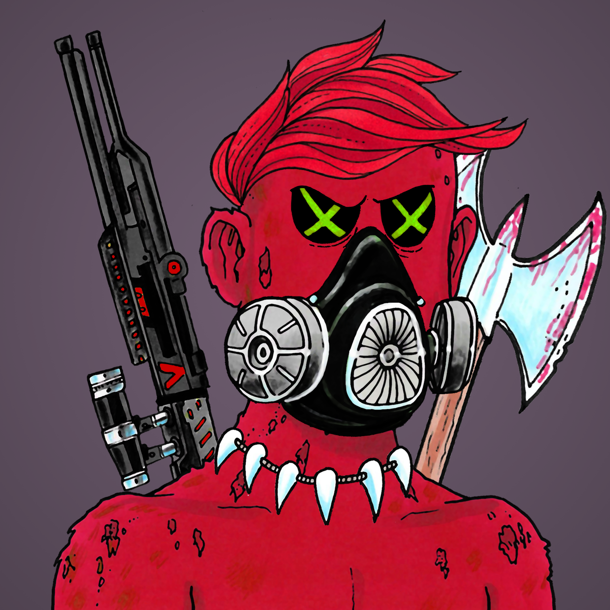 George Trosley - Jungle Freaks - Jungle Freak 5283 - NFT # 5283