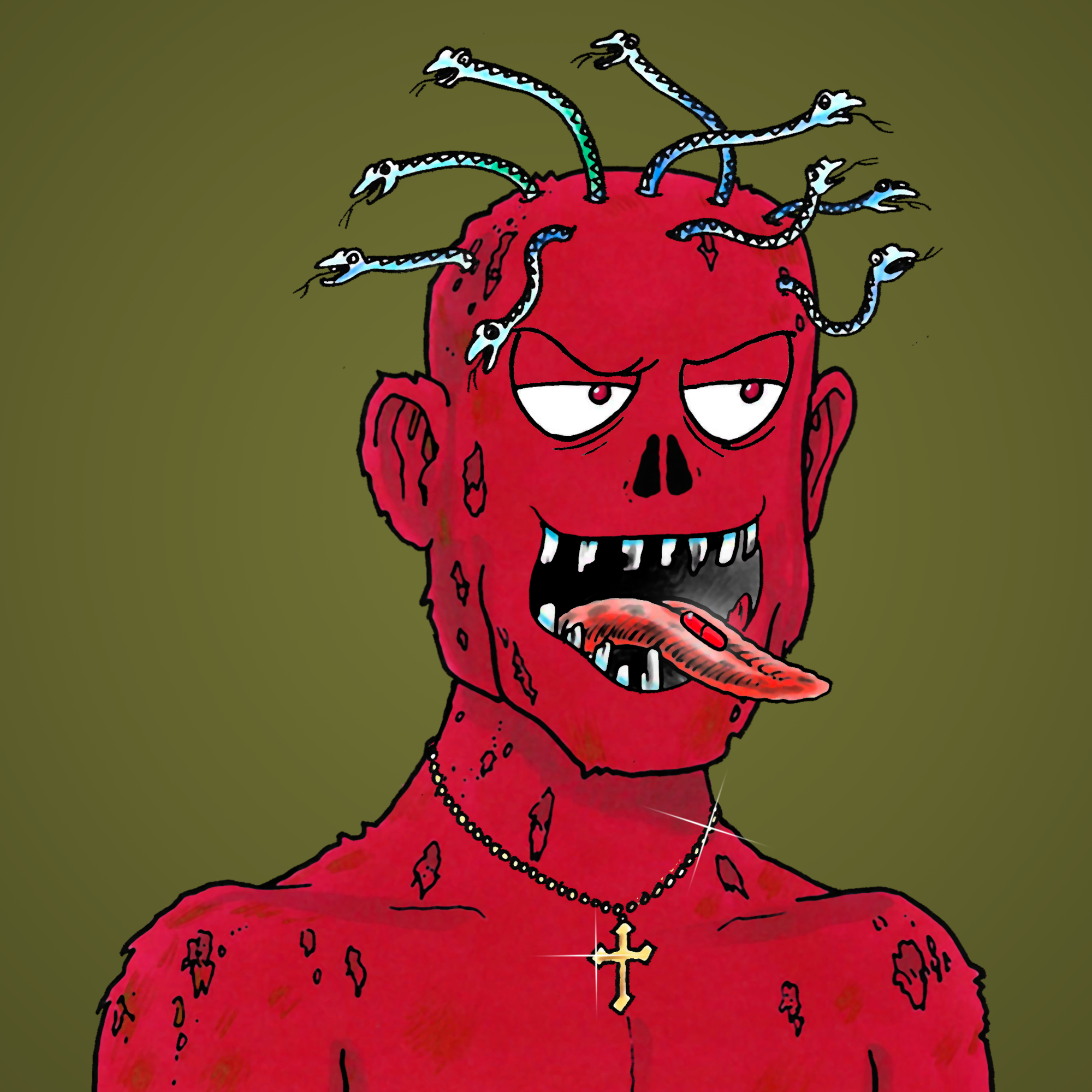 George Trosley - Jungle Freaks - Jungle Freak 5302 - NFT # 5302