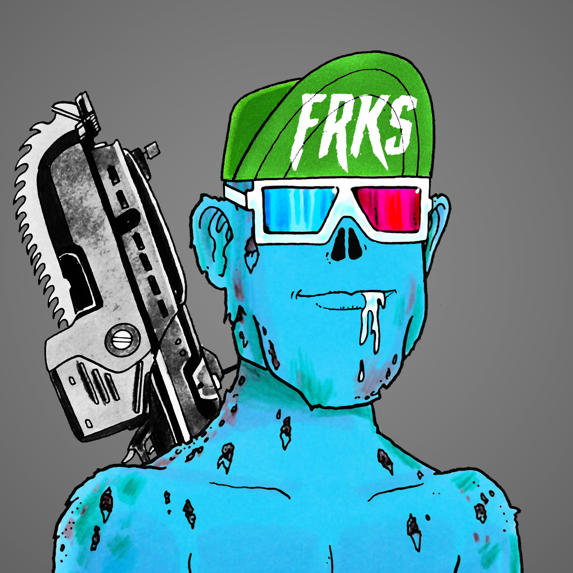 George Trosley - Jungle Freaks - Jungle Freak 5308 - NFT # 5308