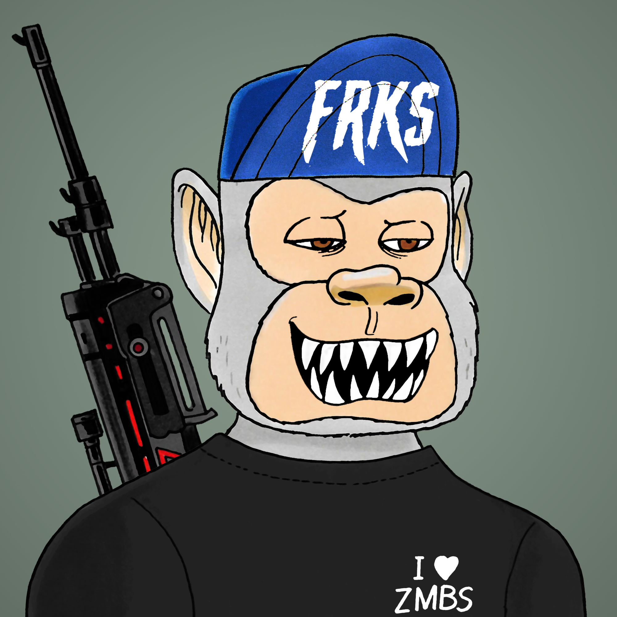 George Trosley - Jungle Freaks - Jungle Freak 5323 - NFT # 5323