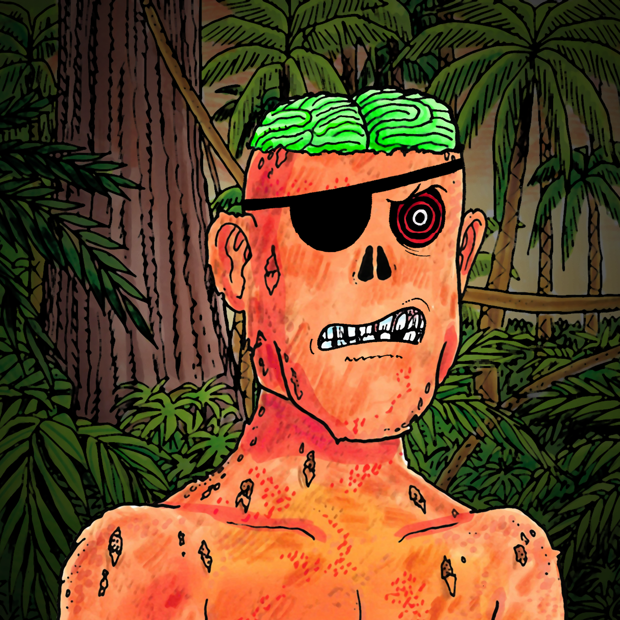 George Trosley - Jungle Freaks - Jungle Freak 5330 - NFT # 5330