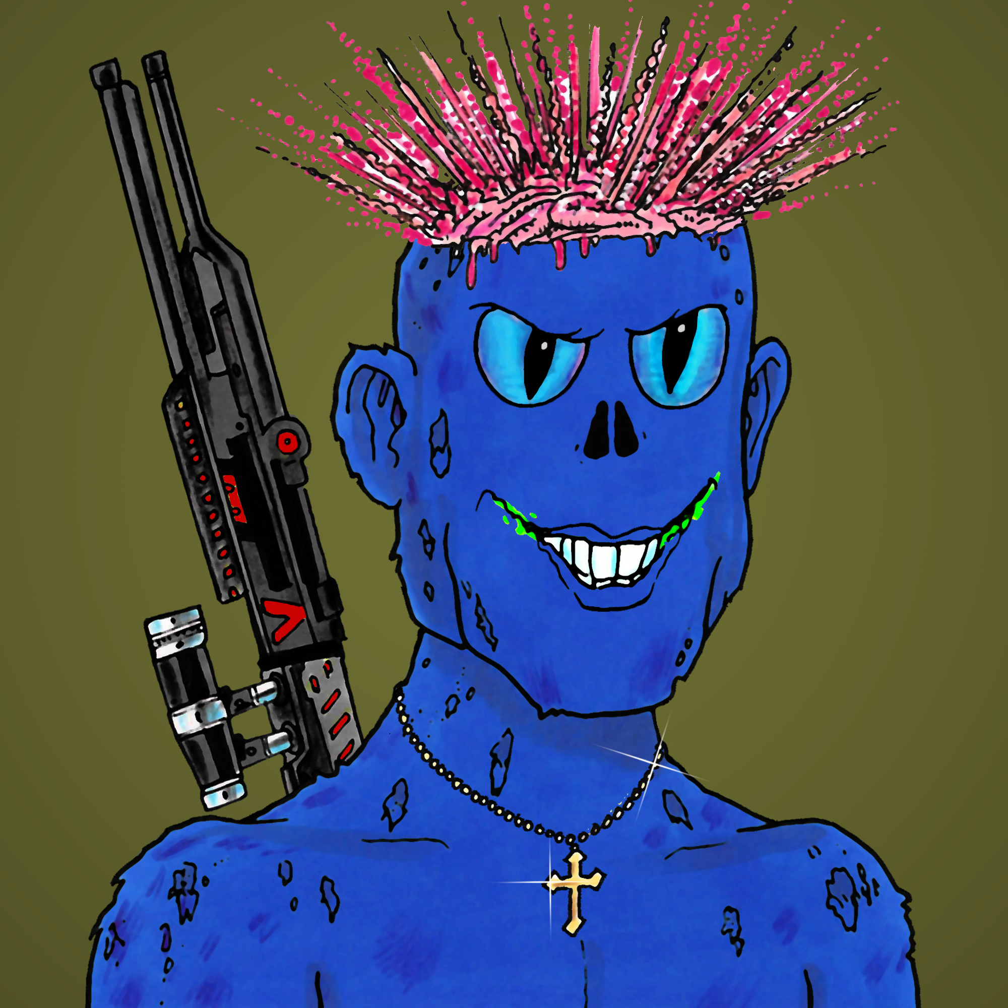 George Trosley - Jungle Freaks - Jungle Freak 5351 - NFT # 5351