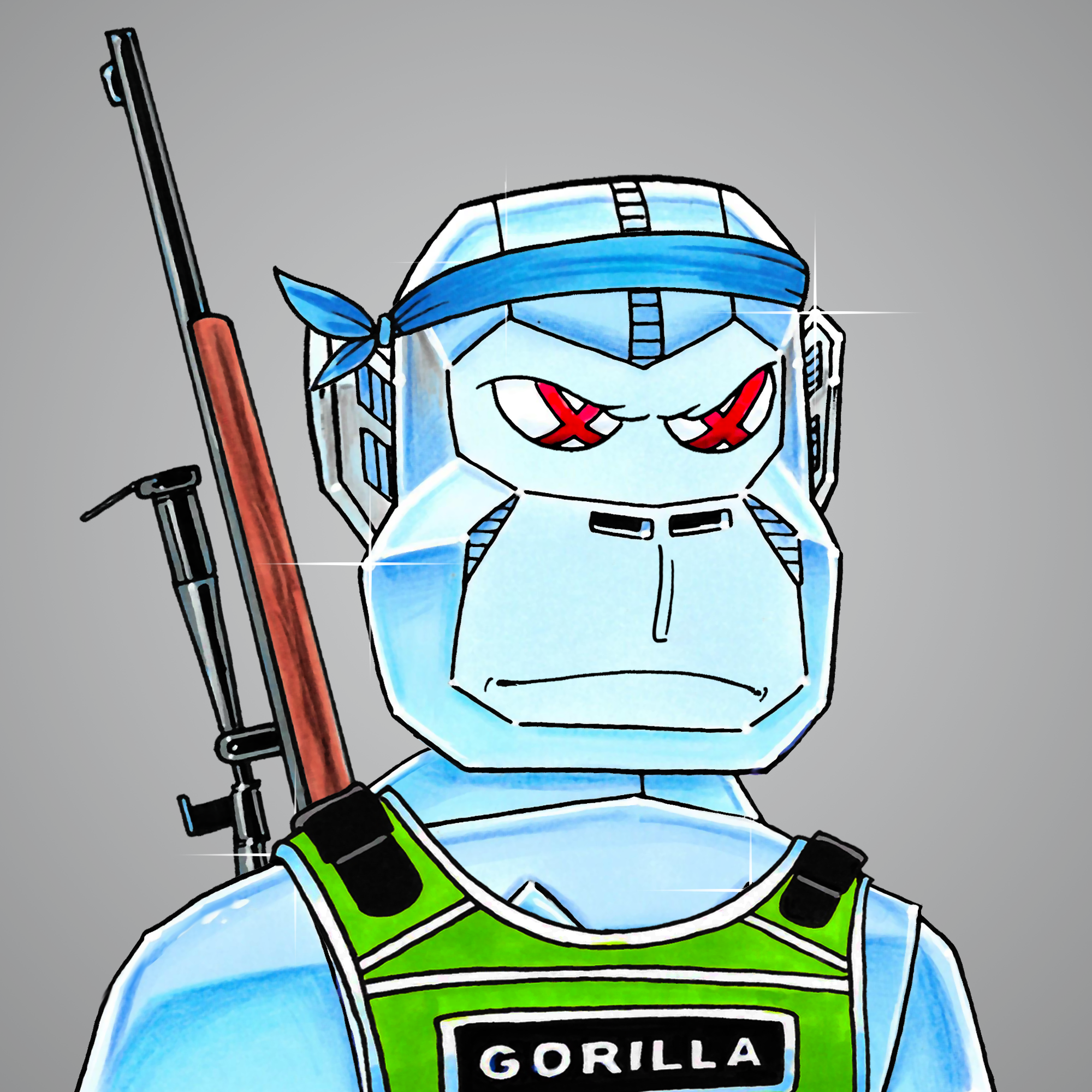 George Trosley - Jungle Freaks - Jungle Freak 5353 - NFT # 5353