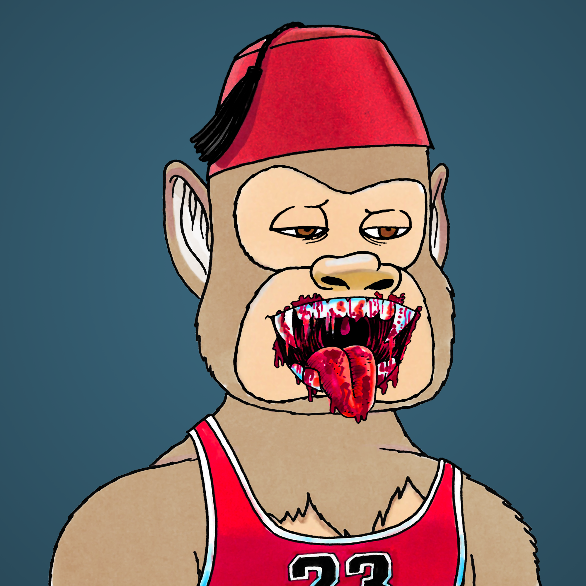 George Trosley - Jungle Freaks - Jungle Freak 5354 - NFT # 5354