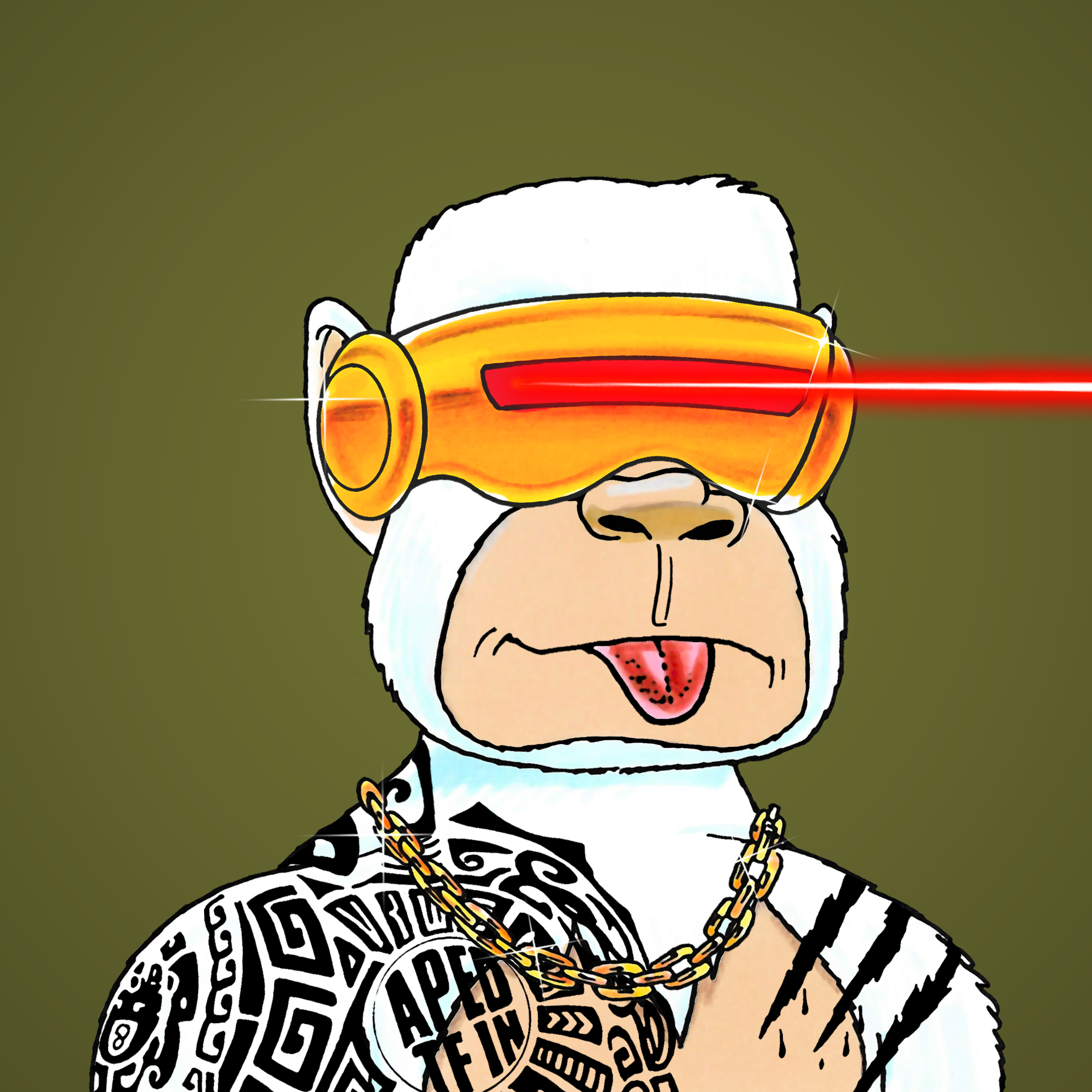 George Trosley - Jungle Freaks - Jungle Freak 5362 - NFT # 5362