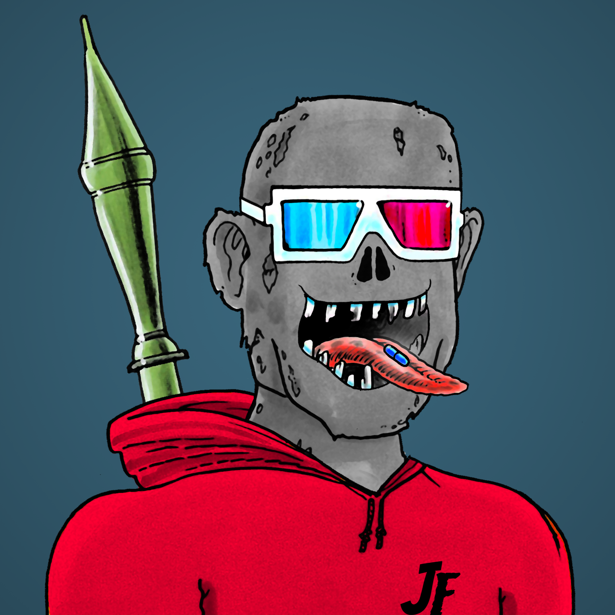 George Trosley - Jungle Freaks - Jungle Freak 5371 - NFT # 5371