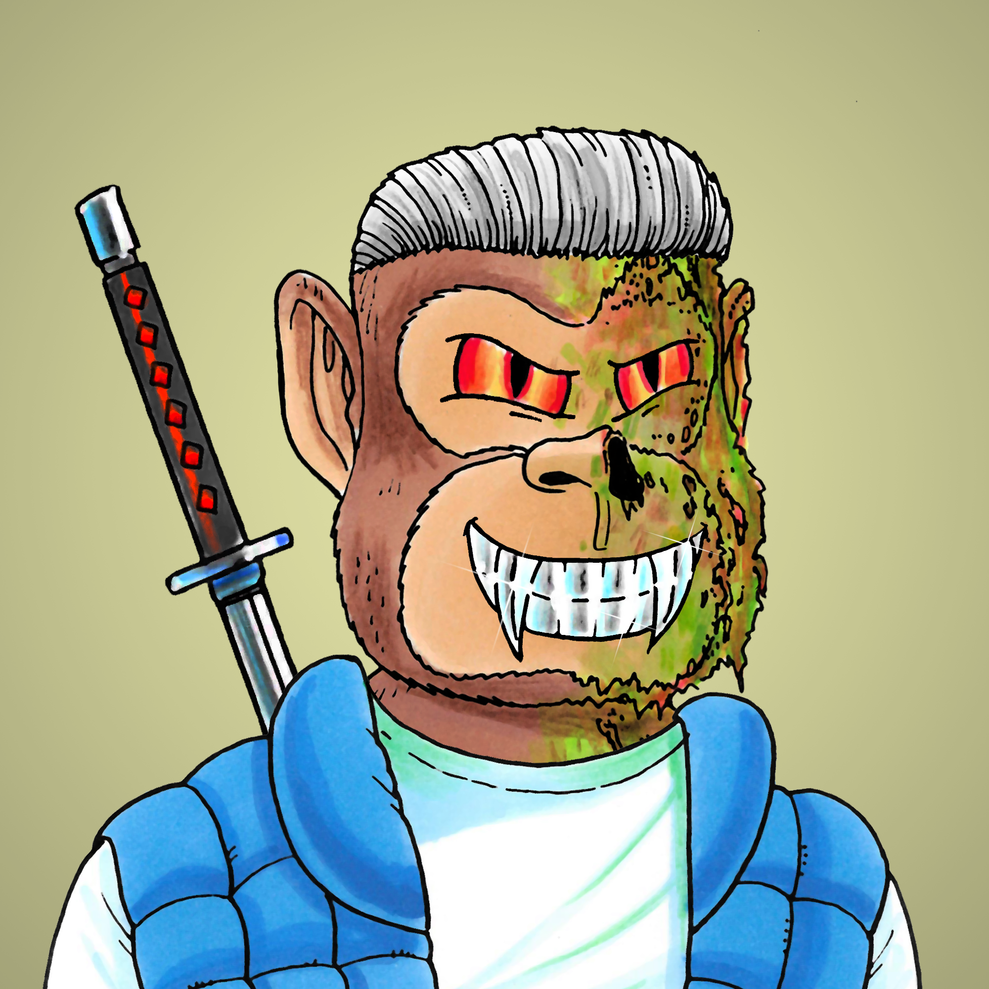 George Trosley - Jungle Freaks - Jungle Freak 5380 - NFT # 5380