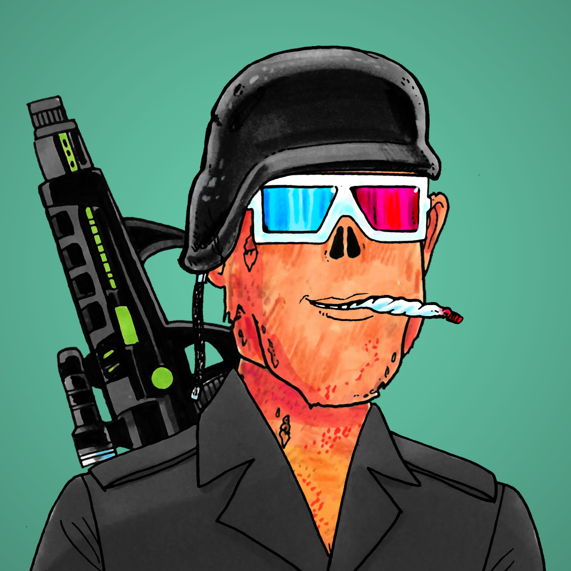 George Trosley - Jungle Freaks - Jungle Freak 5417 - NFT # 5417