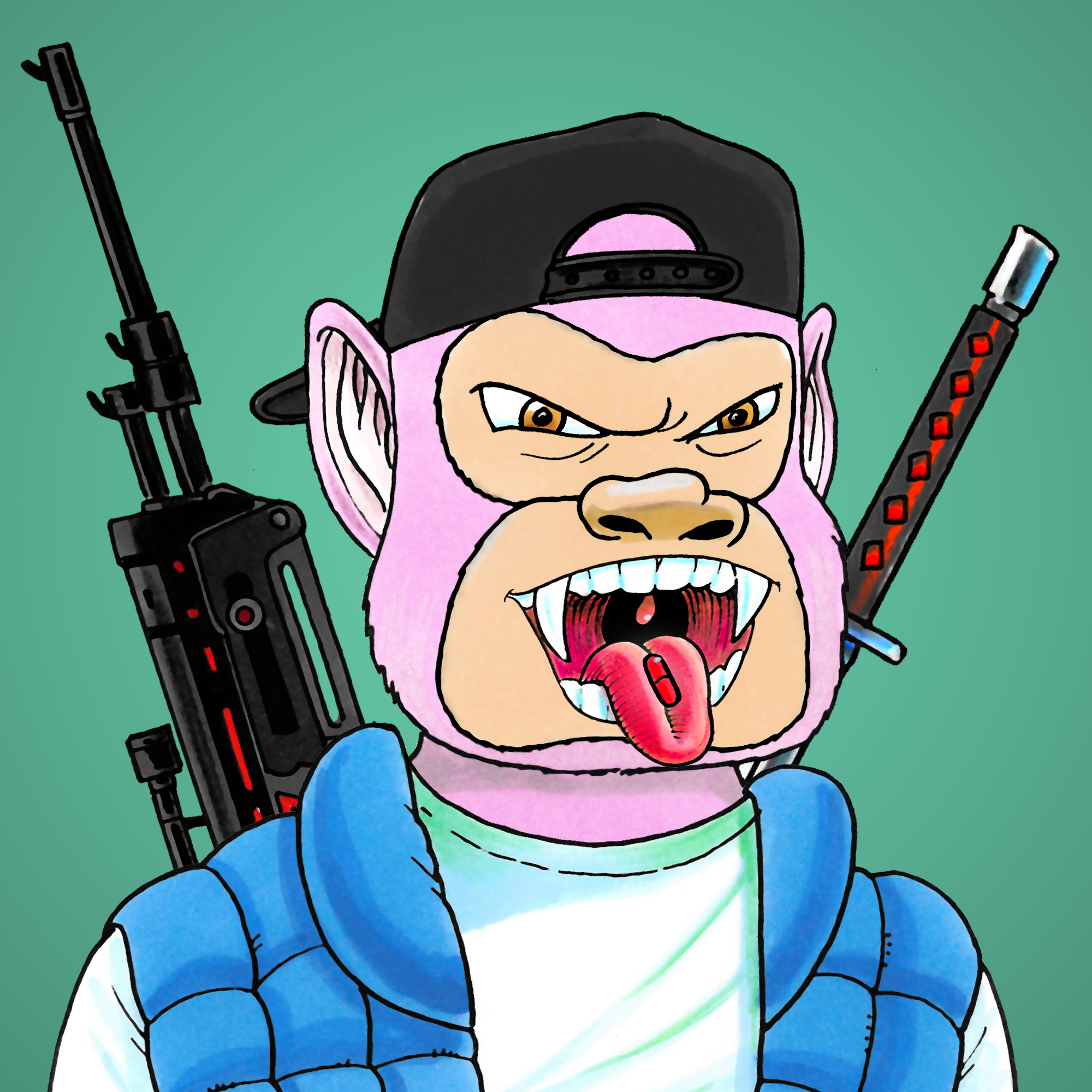 George Trosley - Jungle Freaks - Jungle Freak 5425 - NFT # 5425