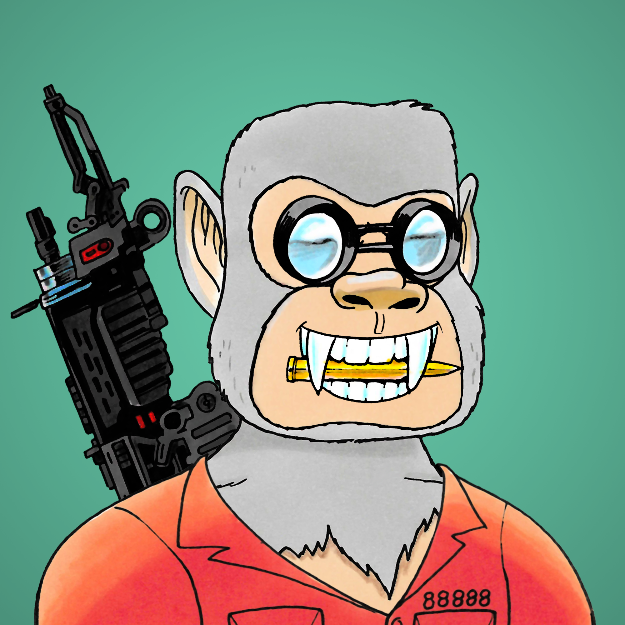 George Trosley - Jungle Freaks - Jungle Freak 543 - NFT # 543