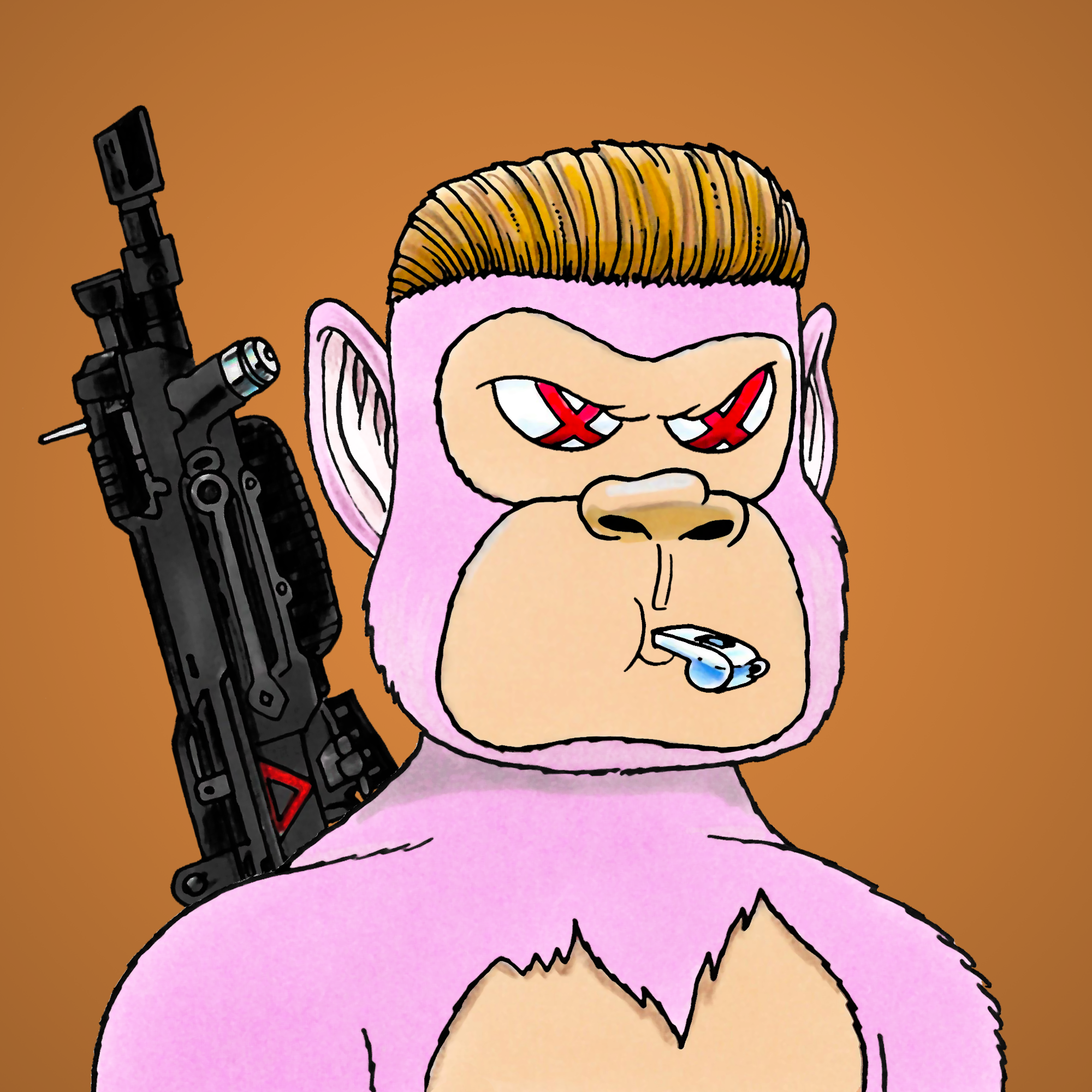 George Trosley - Jungle Freaks - Jungle Freak 5445 - NFT # 5445