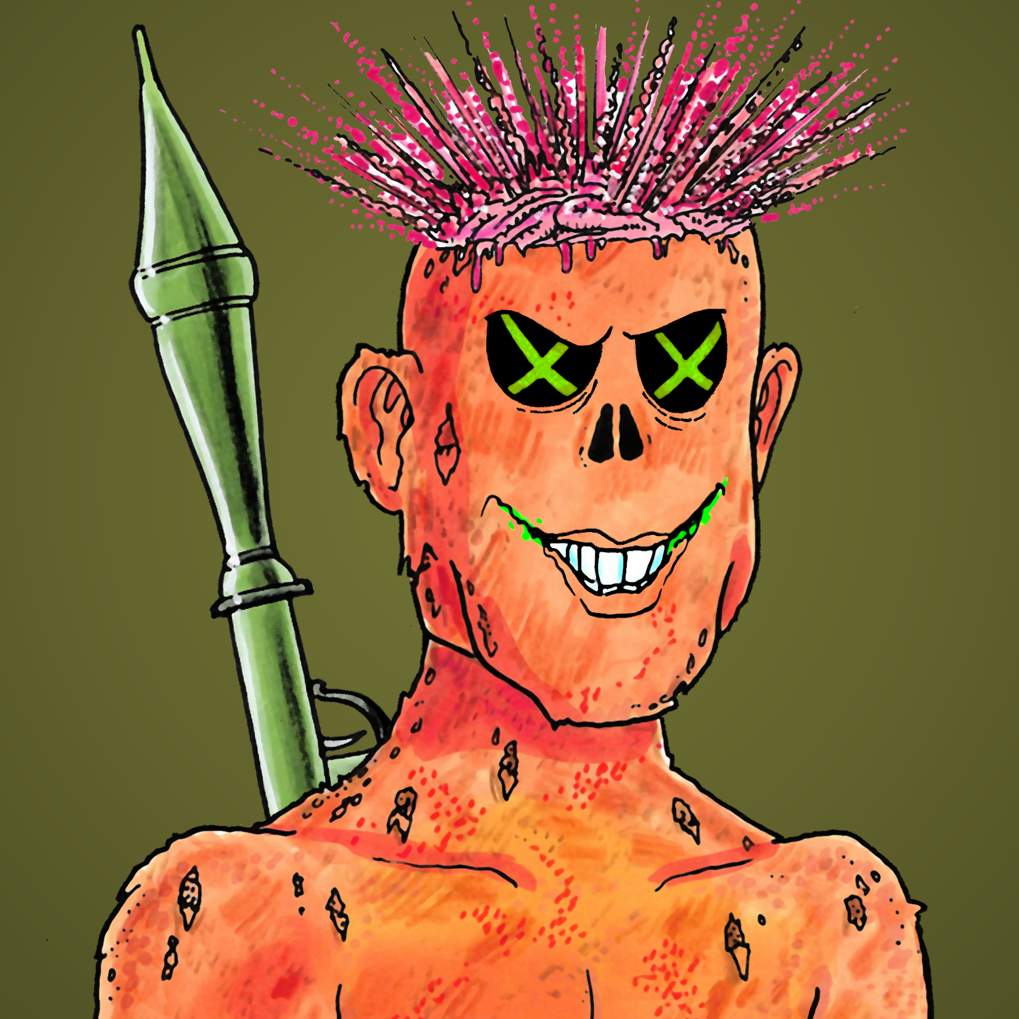 George Trosley - Jungle Freaks - Jungle Freak 5460 - NFT # 5460