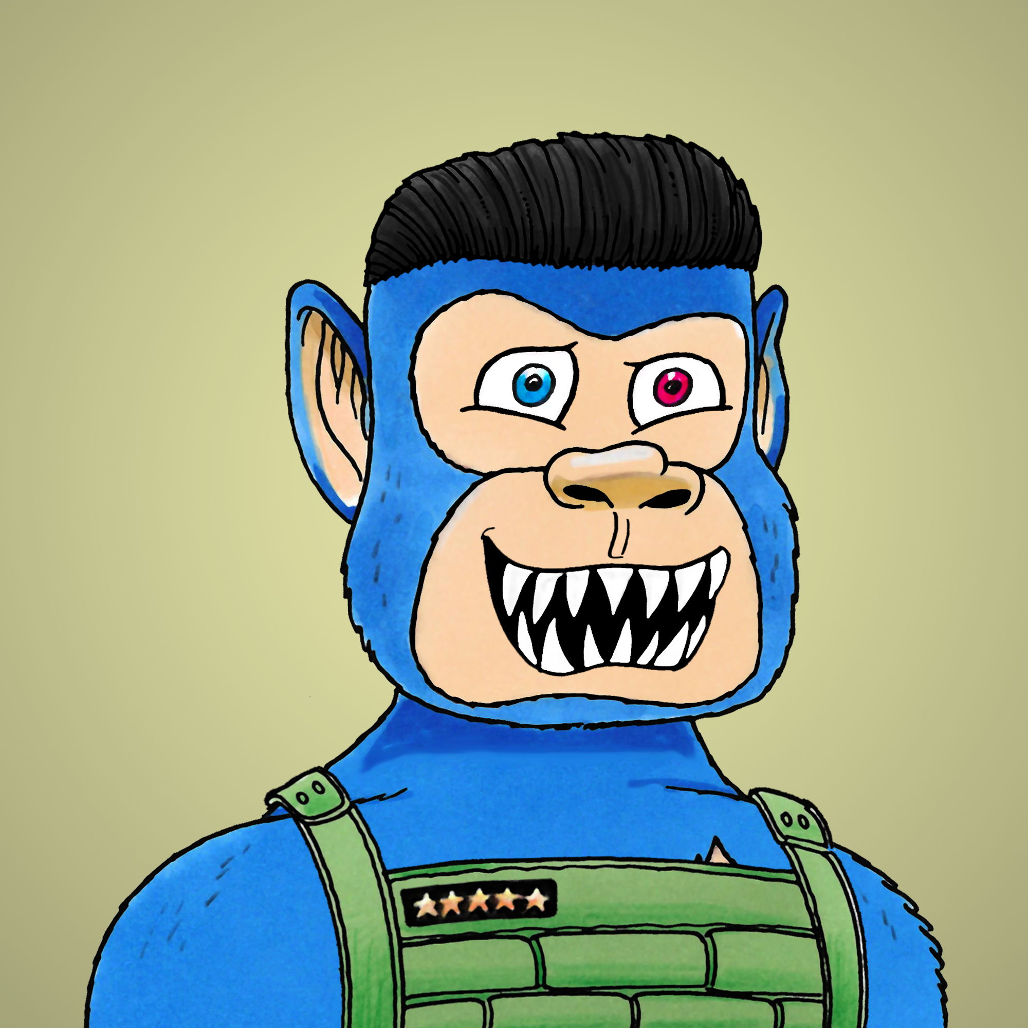 George Trosley - Jungle Freaks - Jungle Freak 5486 - NFT # 5486