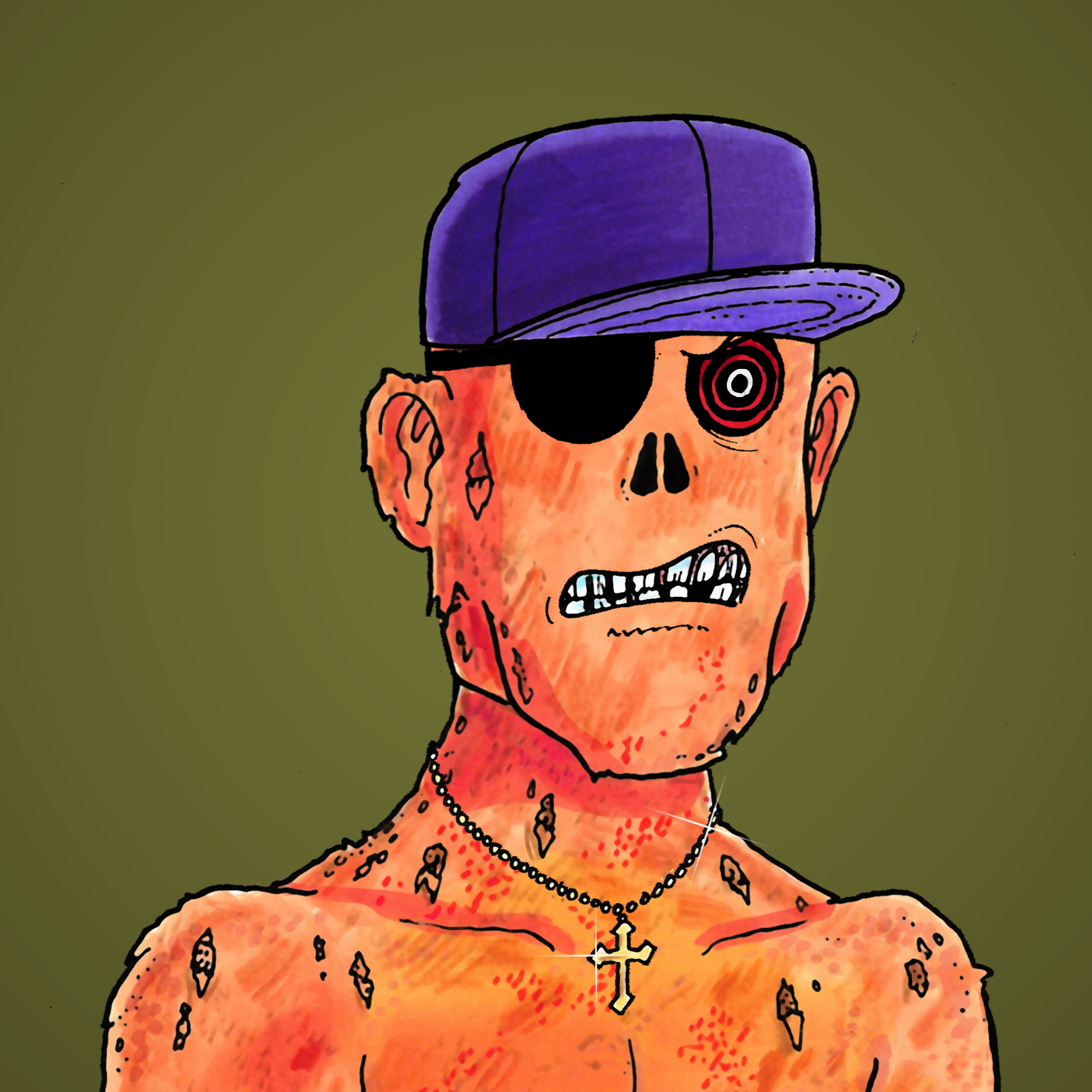 George Trosley - Jungle Freaks - Jungle Freak 5490 - NFT # 5490