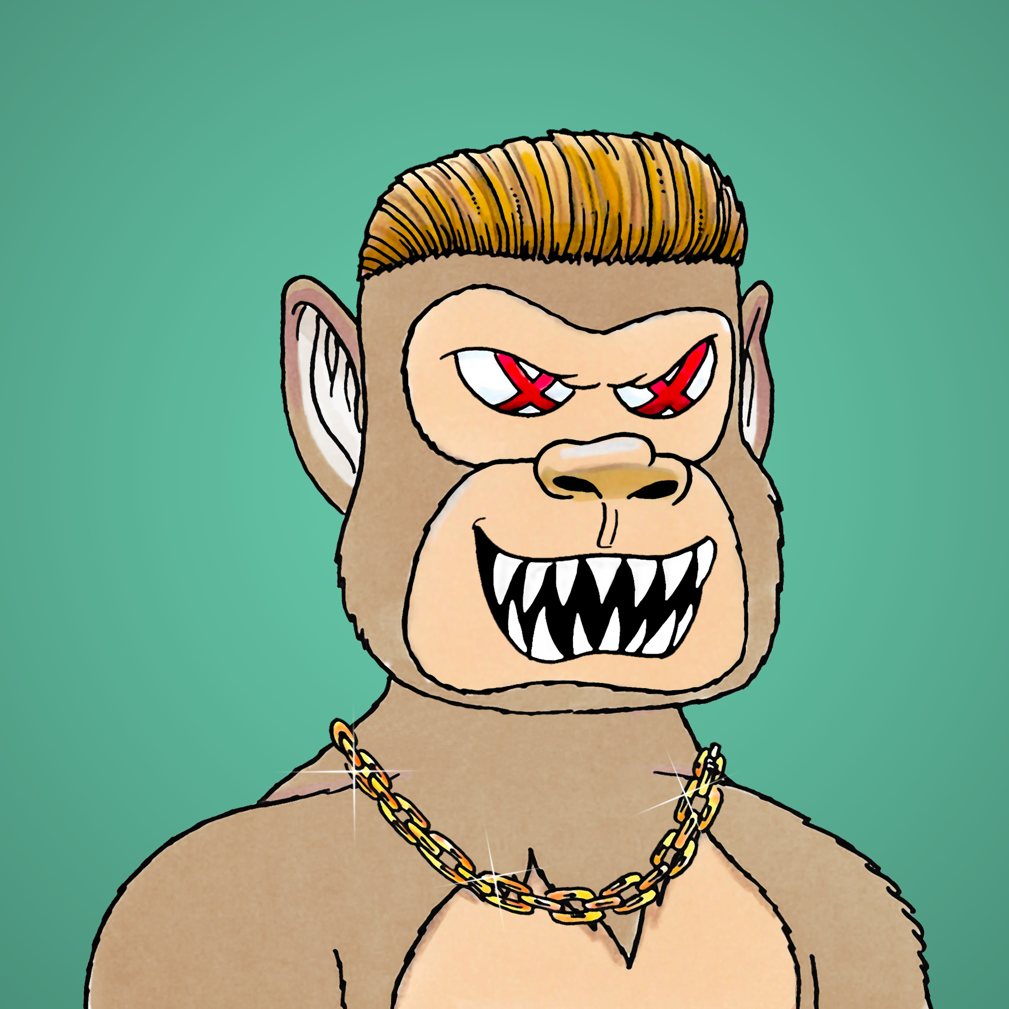 George Trosley - Jungle Freaks - Jungle Freak 5492 - NFT # 5492