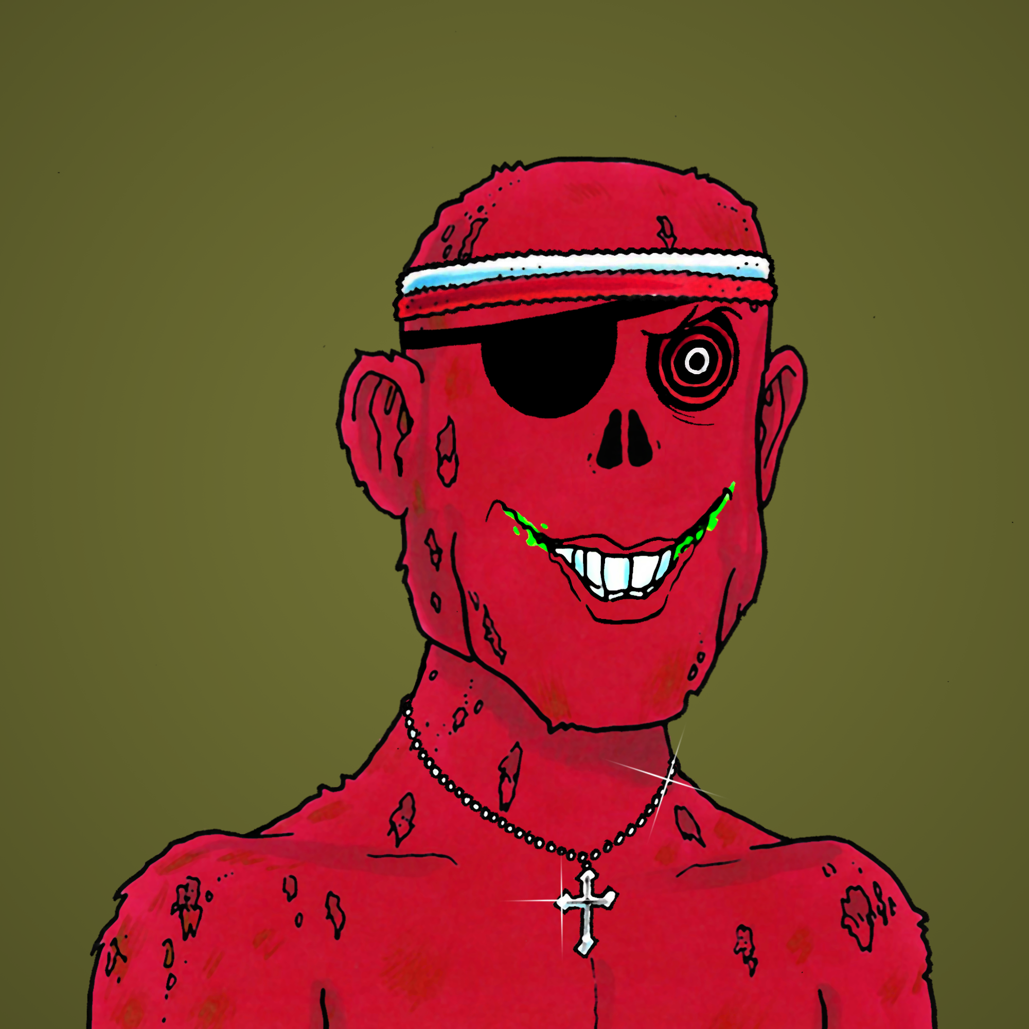 George Trosley - Jungle Freaks - Jungle Freak 5519 - NFT # 5519