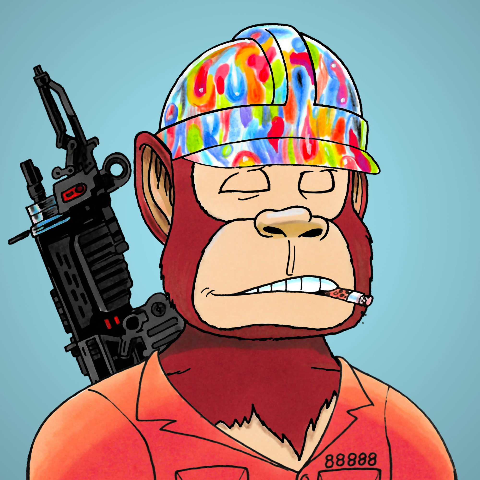 George Trosley - Jungle Freaks - Jungle Freak 5524 - NFT # 5524