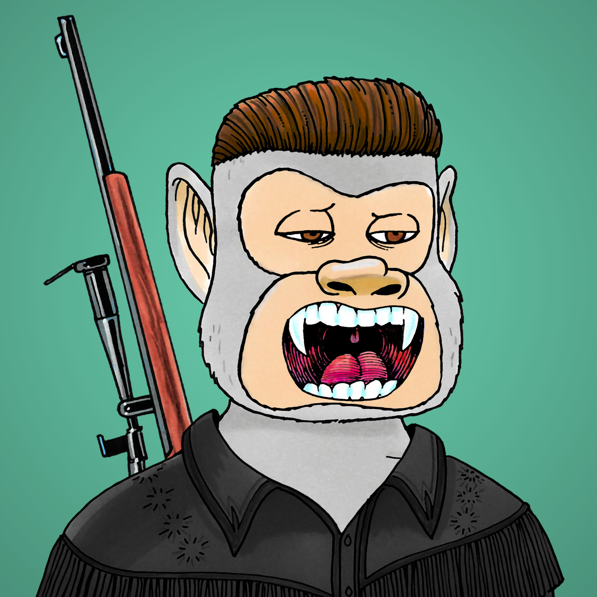 George Trosley - Jungle Freaks - Jungle Freak 5527 - NFT # 5527