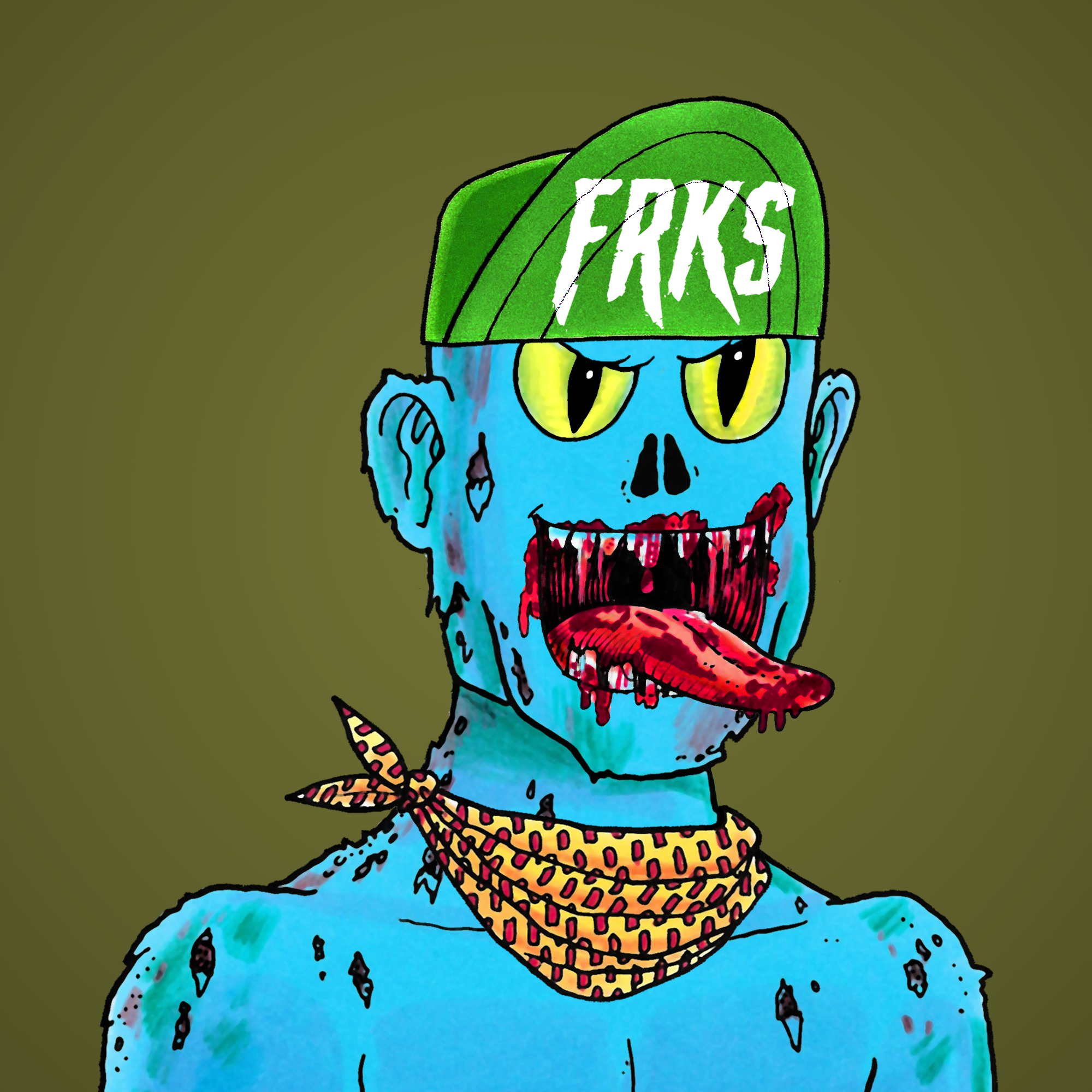 George Trosley - Jungle Freaks - Jungle Freak 5534 - NFT # 5534