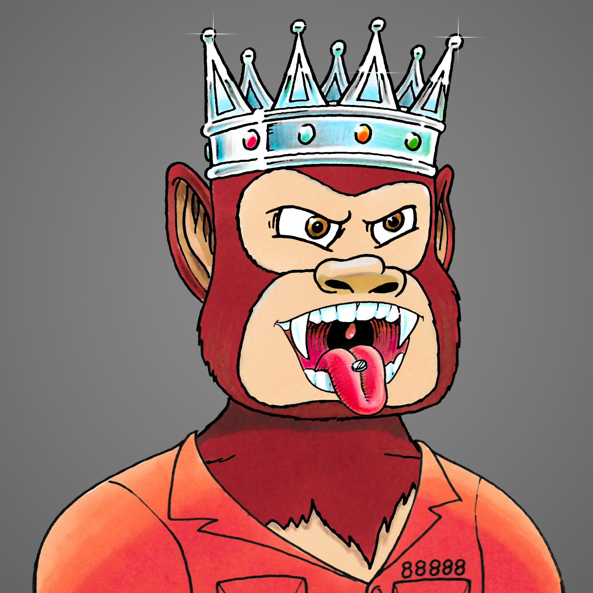 George Trosley - Jungle Freaks - Jungle Freak 5542 - NFT # 5542