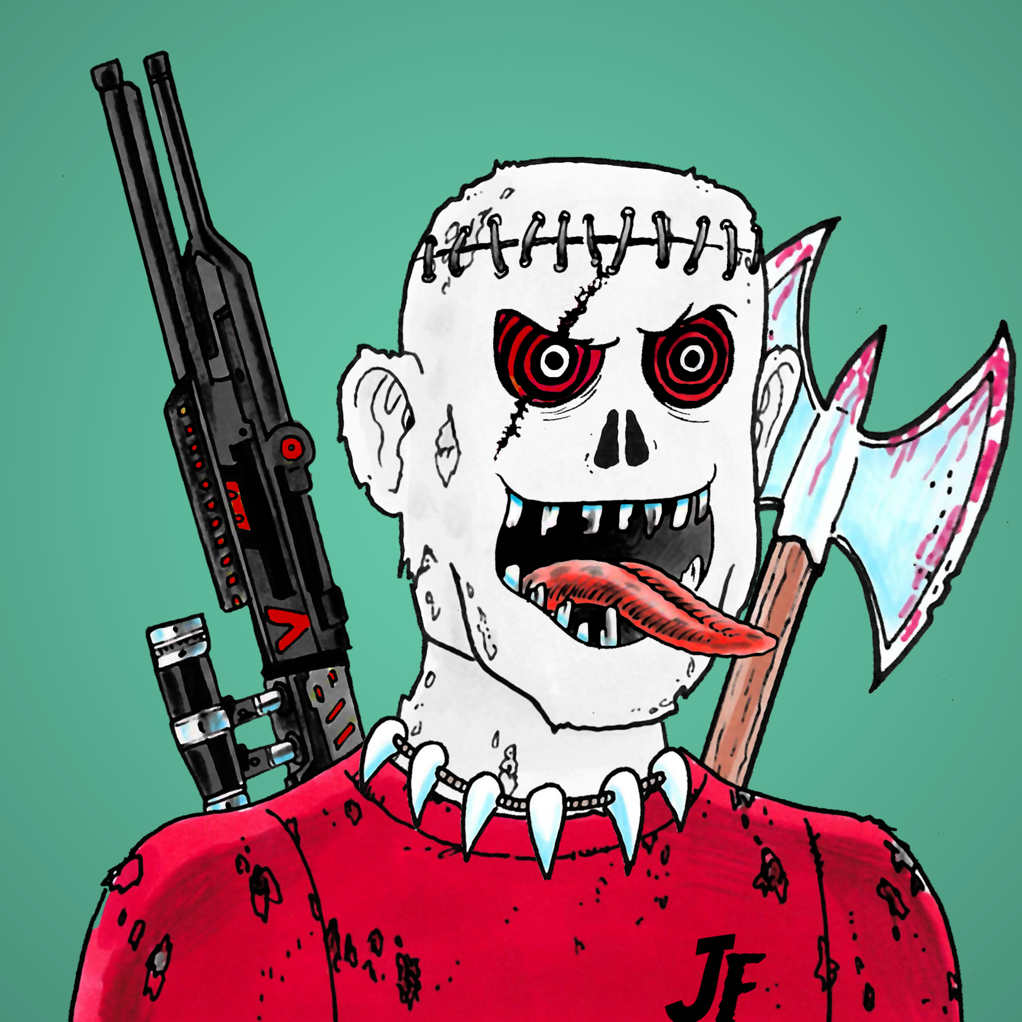 George Trosley - Jungle Freaks - Jungle Freak 5545 - NFT # 5545