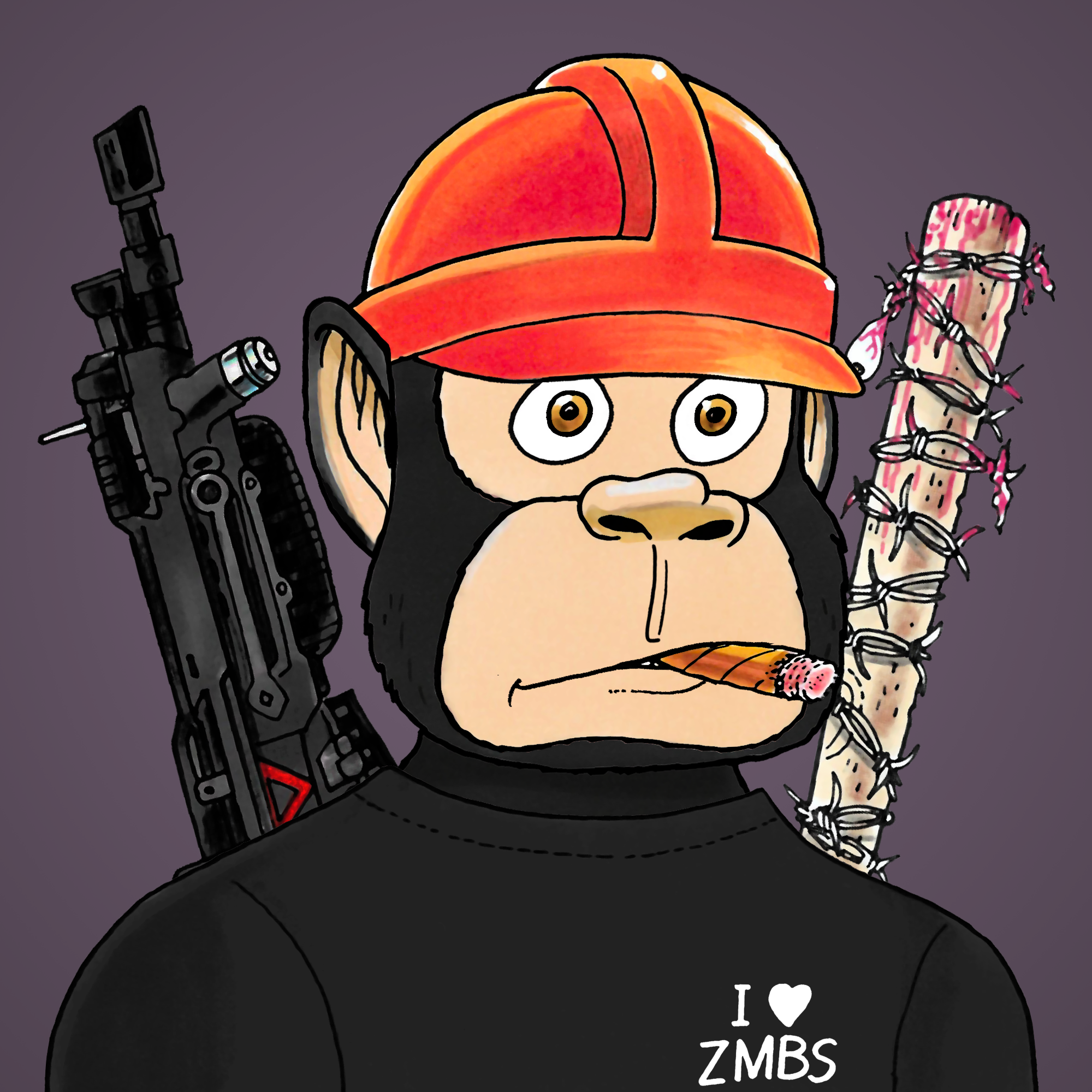 George Trosley - Jungle Freaks - Jungle Freak 5556 - NFT # 5556