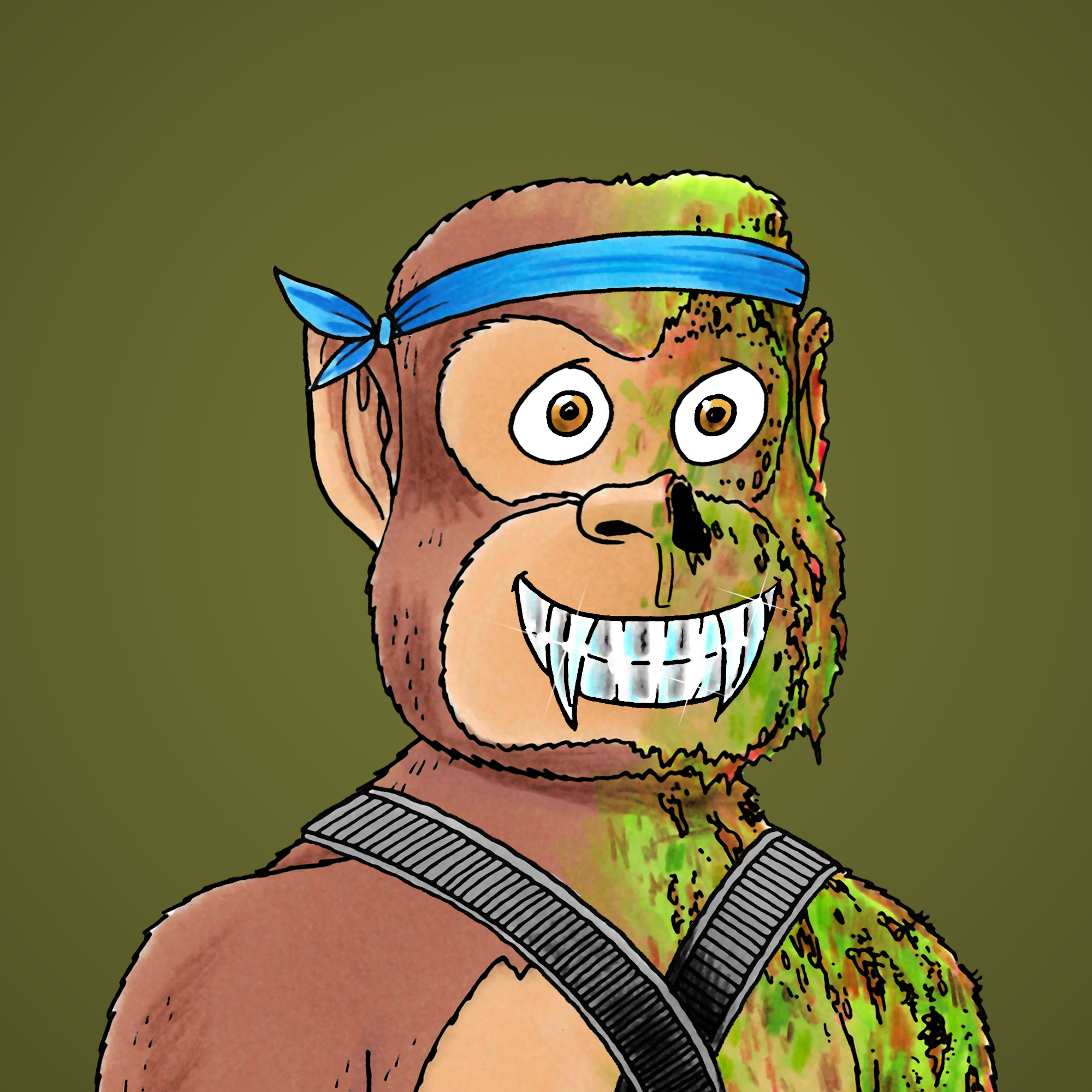 George Trosley - Jungle Freaks - Jungle Freak 5558 - NFT # 5558