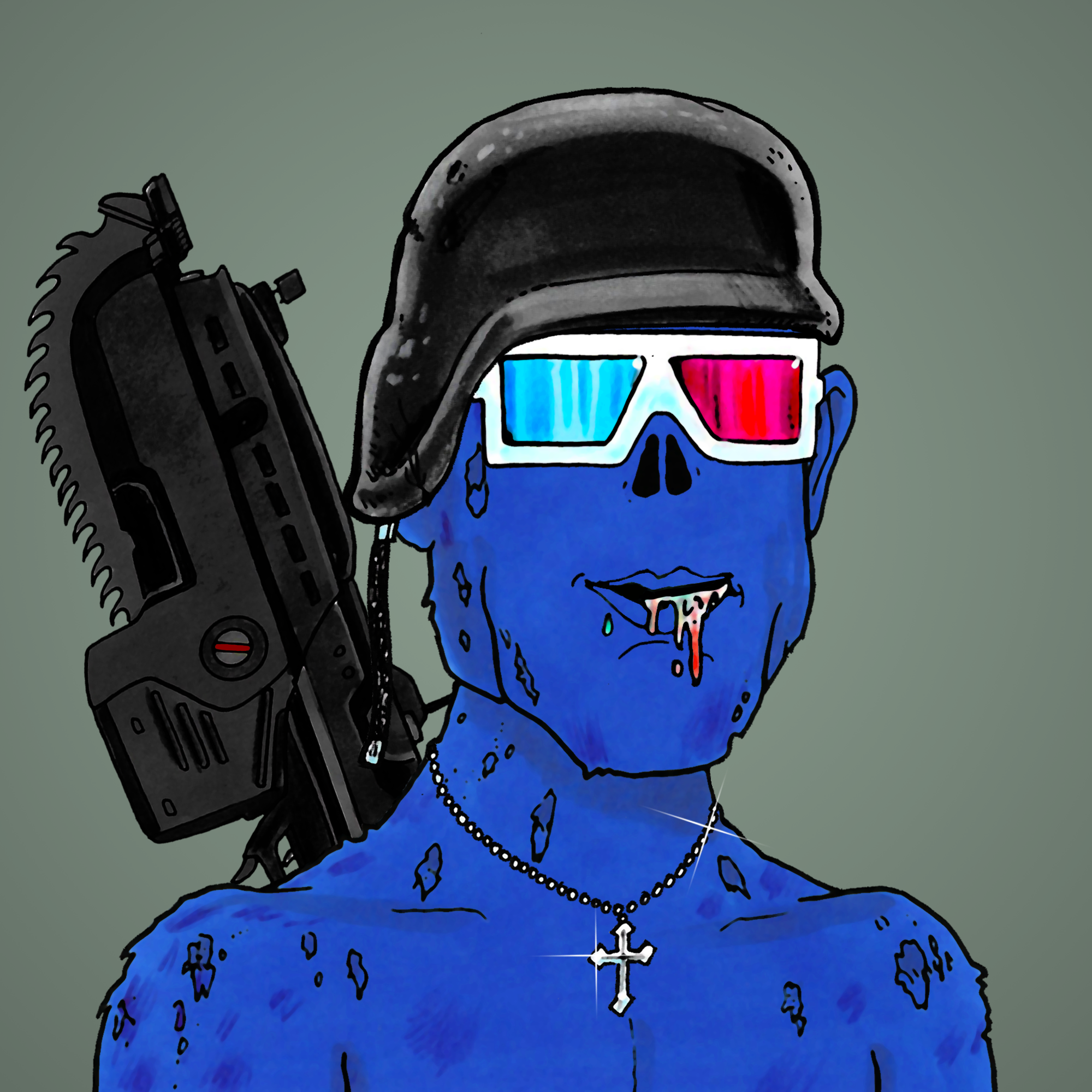 George Trosley - Jungle Freaks - Jungle Freak 5559 - NFT # 5559