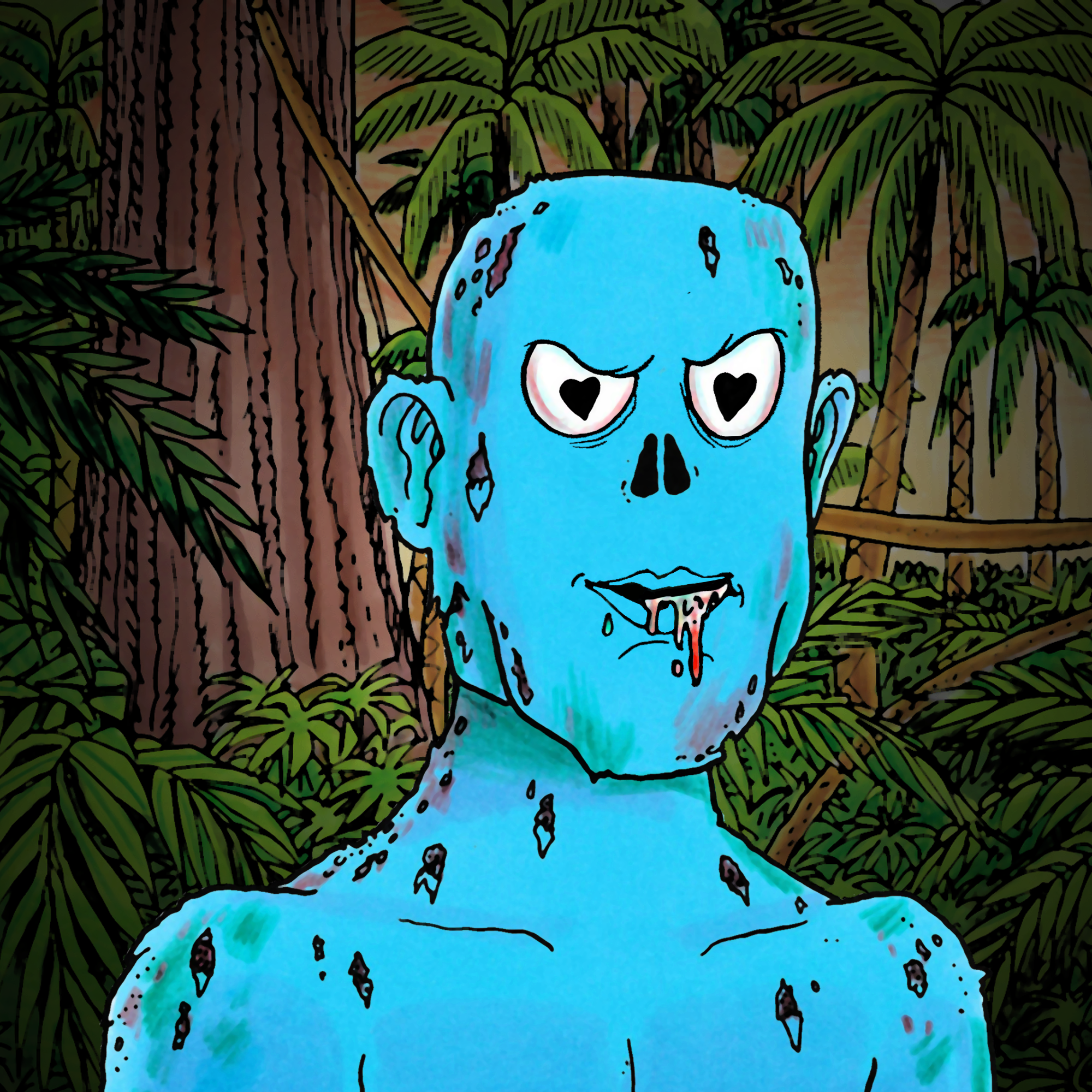 George Trosley - Jungle Freaks - Jungle Freak 5562 - NFT # 5562