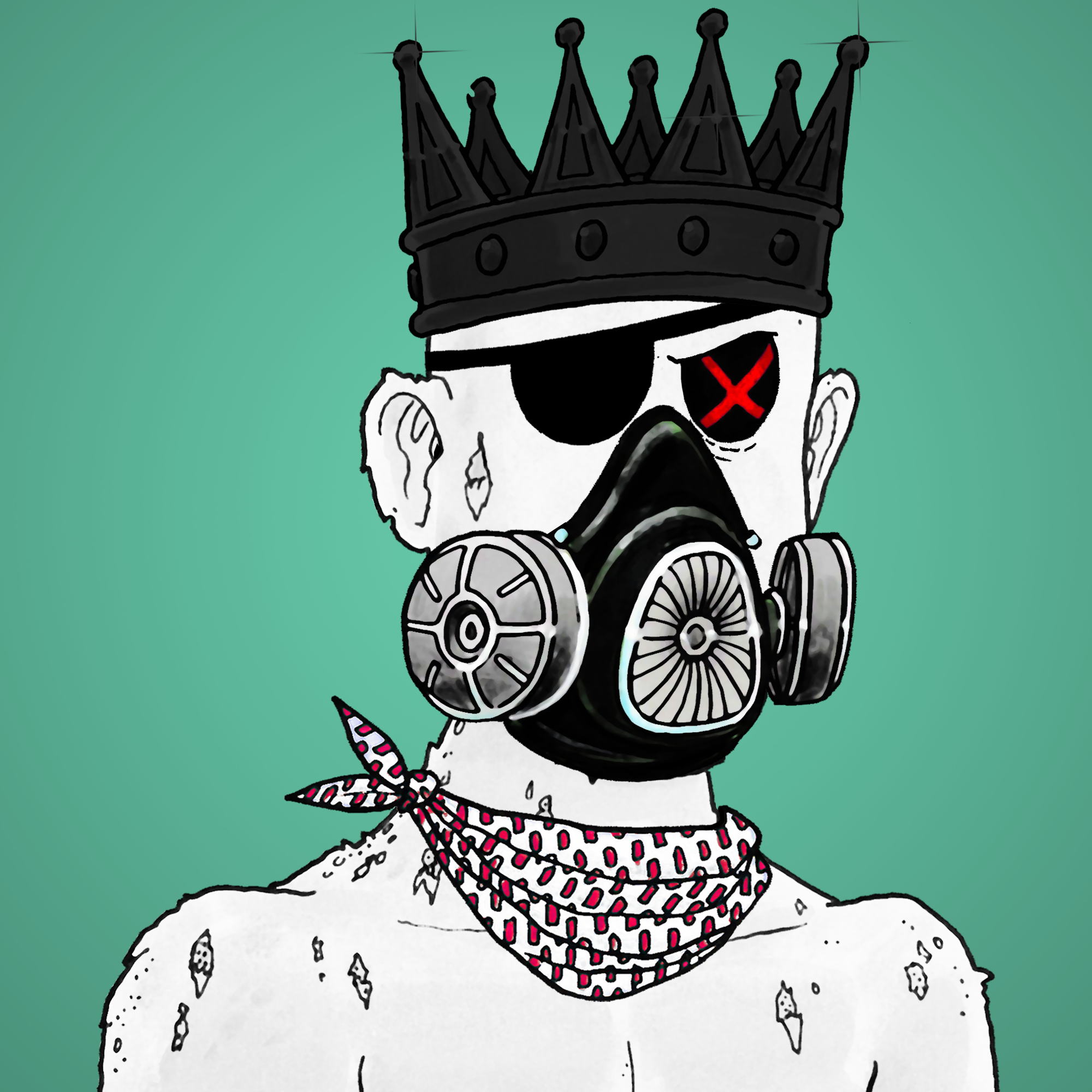 George Trosley - Jungle Freaks - Jungle Freak 5563 - NFT # 5563