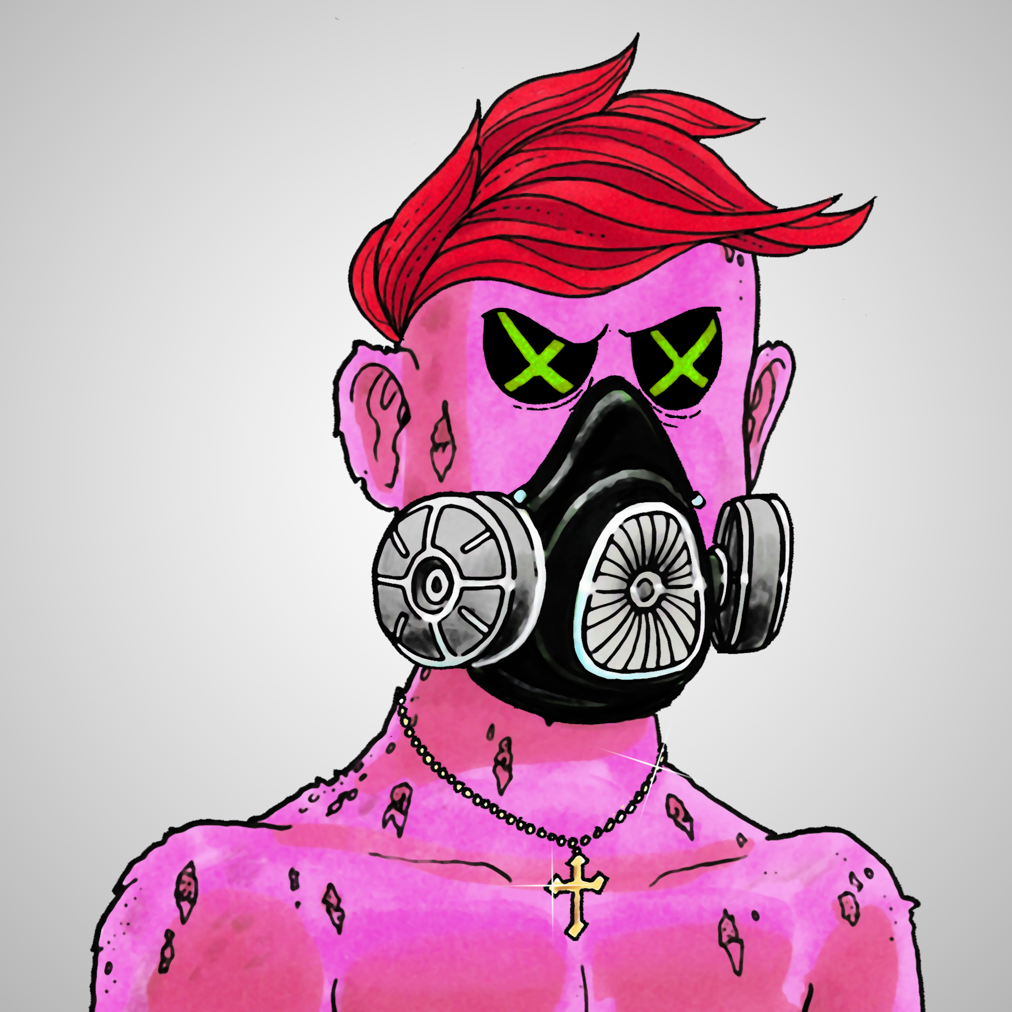 George Trosley - Jungle Freaks - Jungle Freak 5567 - NFT # 5567