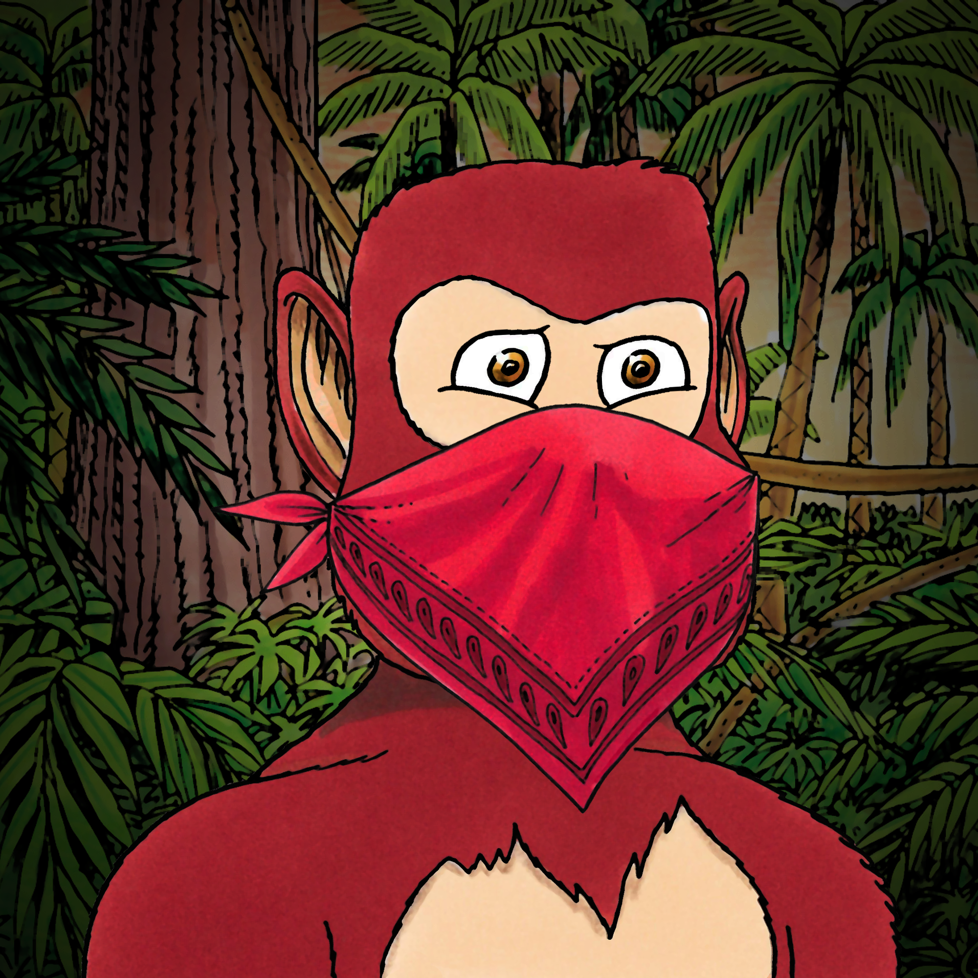 George Trosley - Jungle Freaks - Jungle Freak 558 - NFT # 558