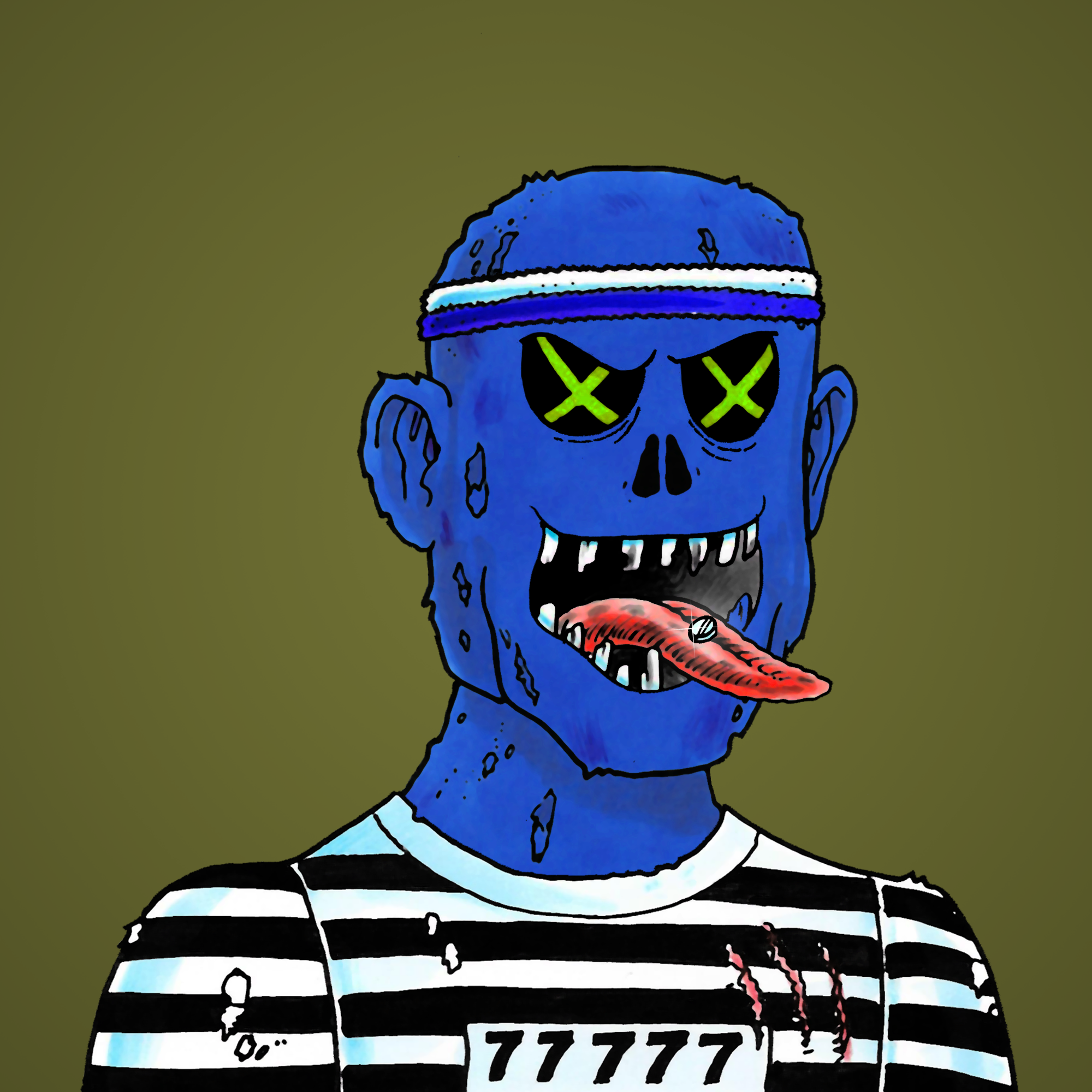 George Trosley - Jungle Freaks - Jungle Freak 5585 - NFT # 5585