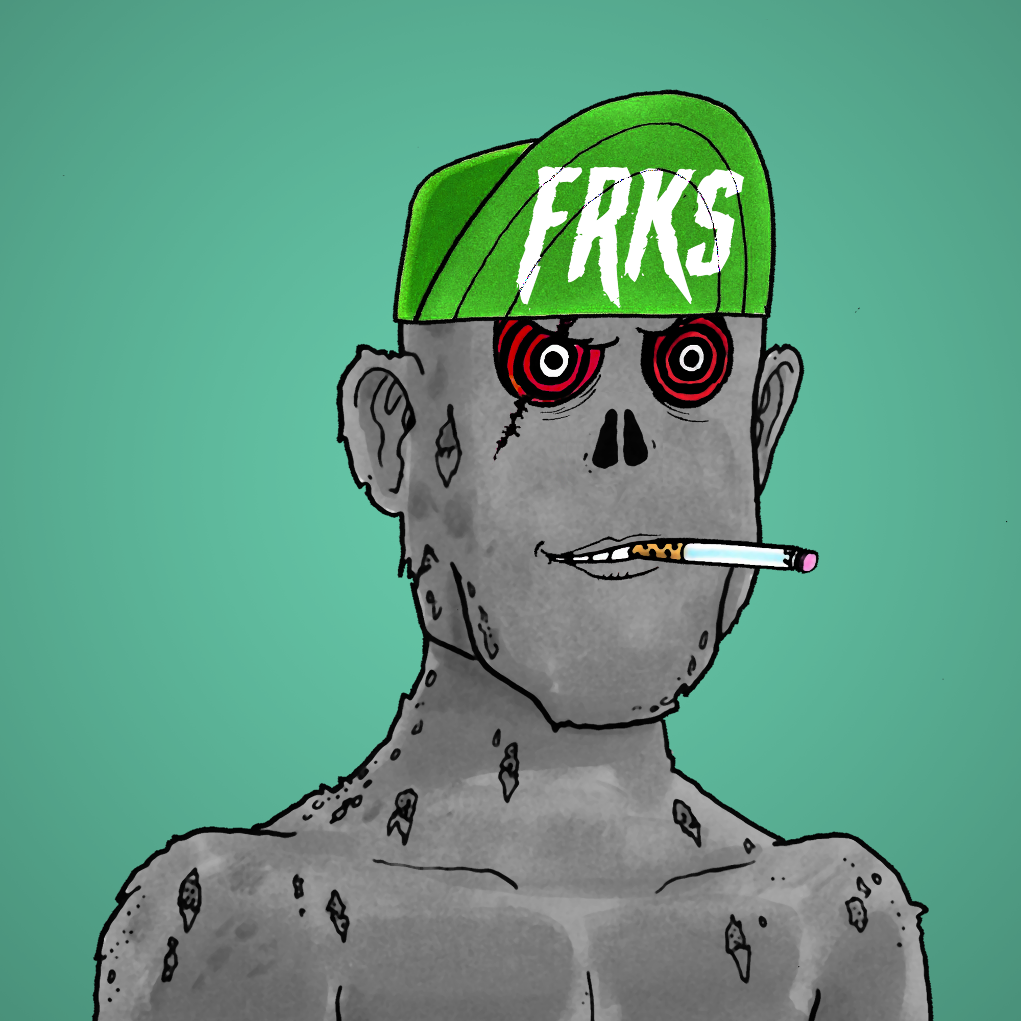 George Trosley - Jungle Freaks - Jungle Freak 5588 - NFT # 5588