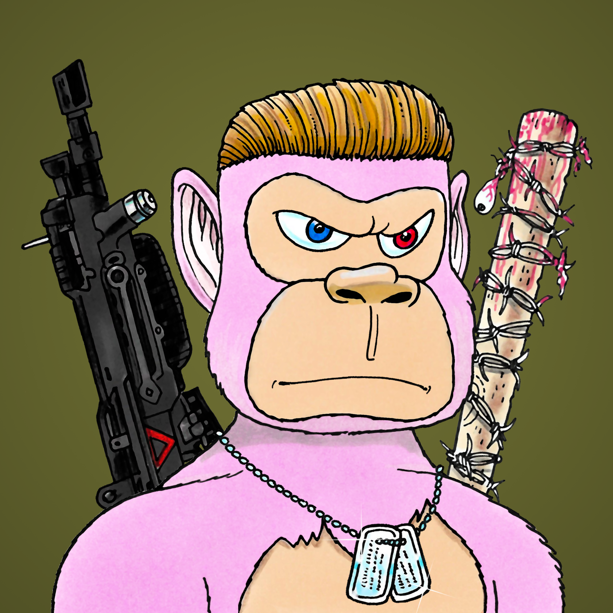 George Trosley - Jungle Freaks - Jungle Freak 561 - NFT # 561