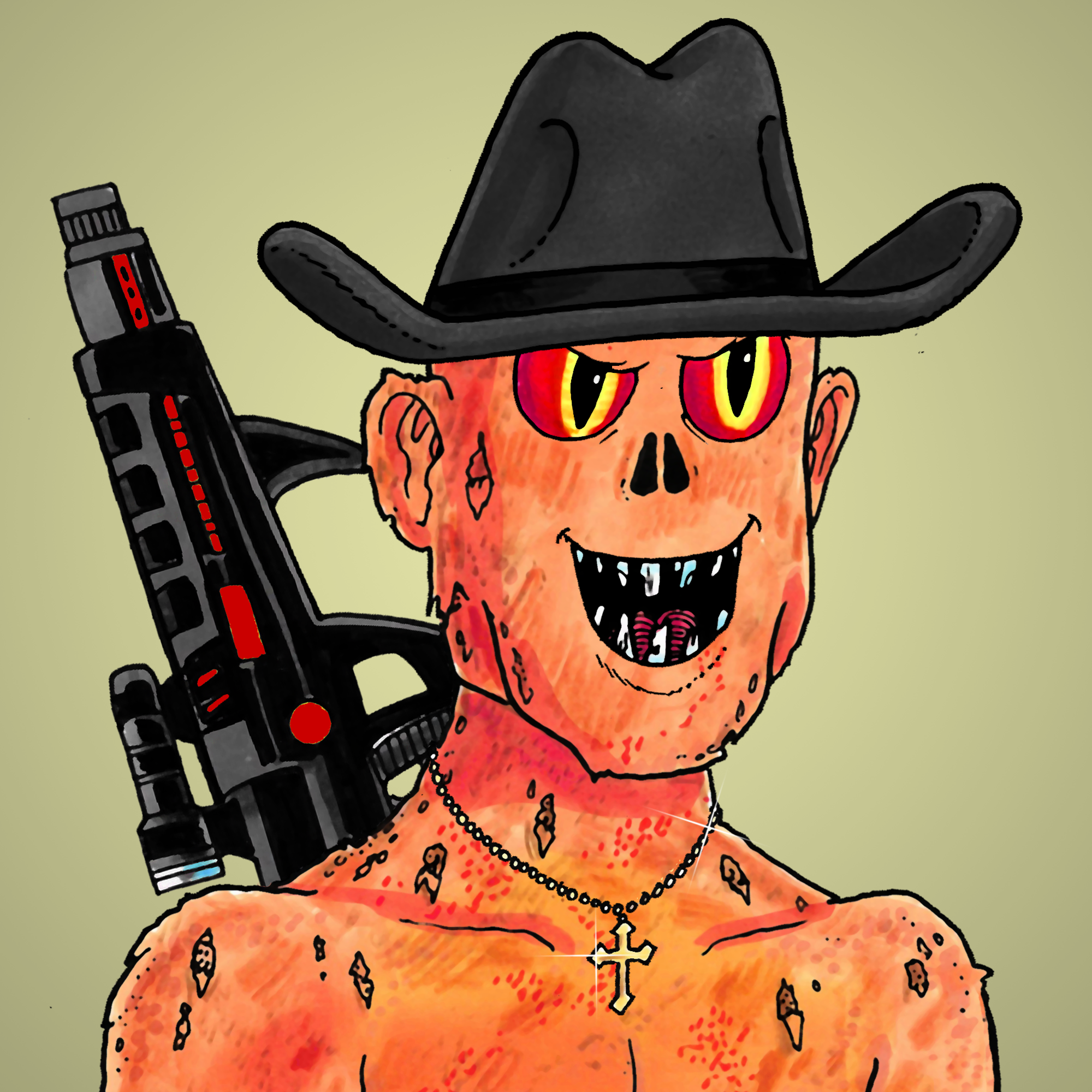 George Trosley - Jungle Freaks - Jungle Freak 5619 - NFT # 5619